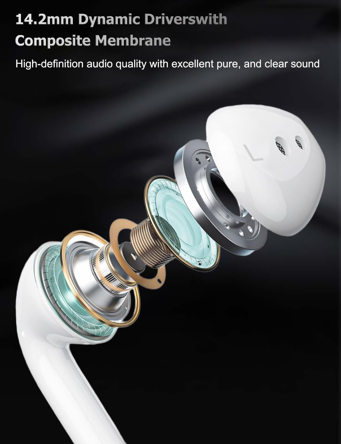 Detalle de Wabklove USB-C Wired Earphones for iPhone and USB-C Devices