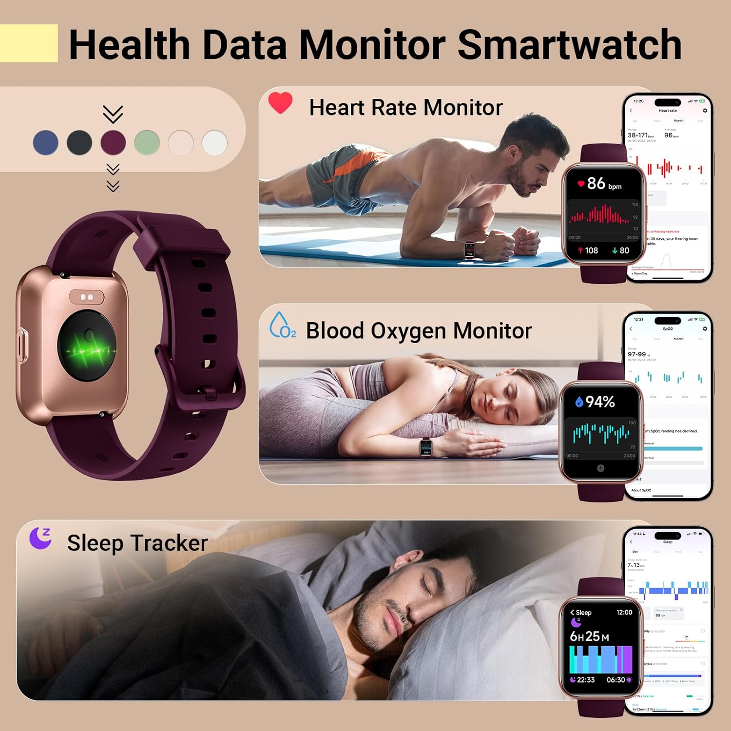 Detalle de Smart Watches for Women (Answer/Make Call) with Alexa Built-in and 120 Sports Modes