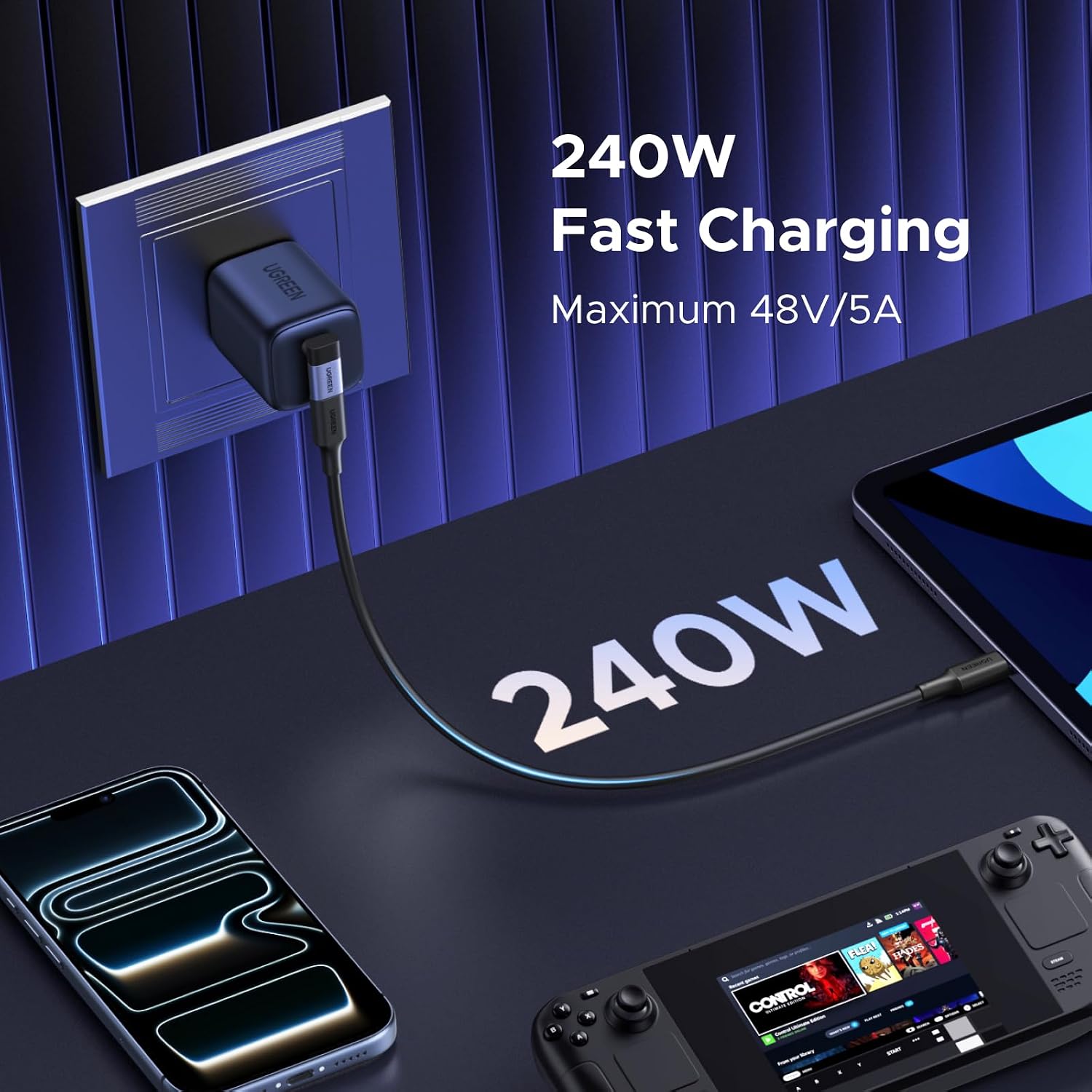 Thumbnail 1 de UGREEN Adattatore USB C 40Gbps 3 Pezzi 90°