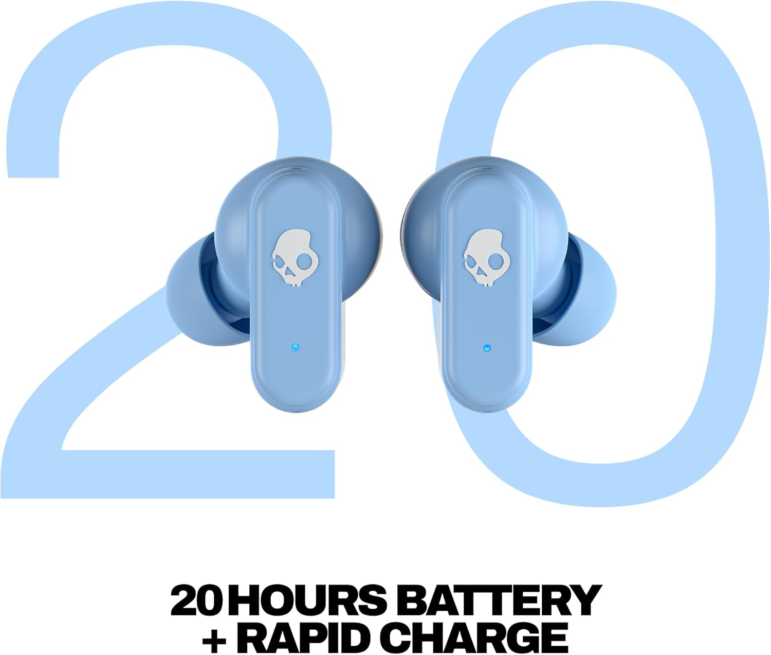 Detalle 2 de Skullcandy Dime 3 Wireless Earbuds : écoute sans fil Bluetooth avec réduction de bruits et Stay-Aware