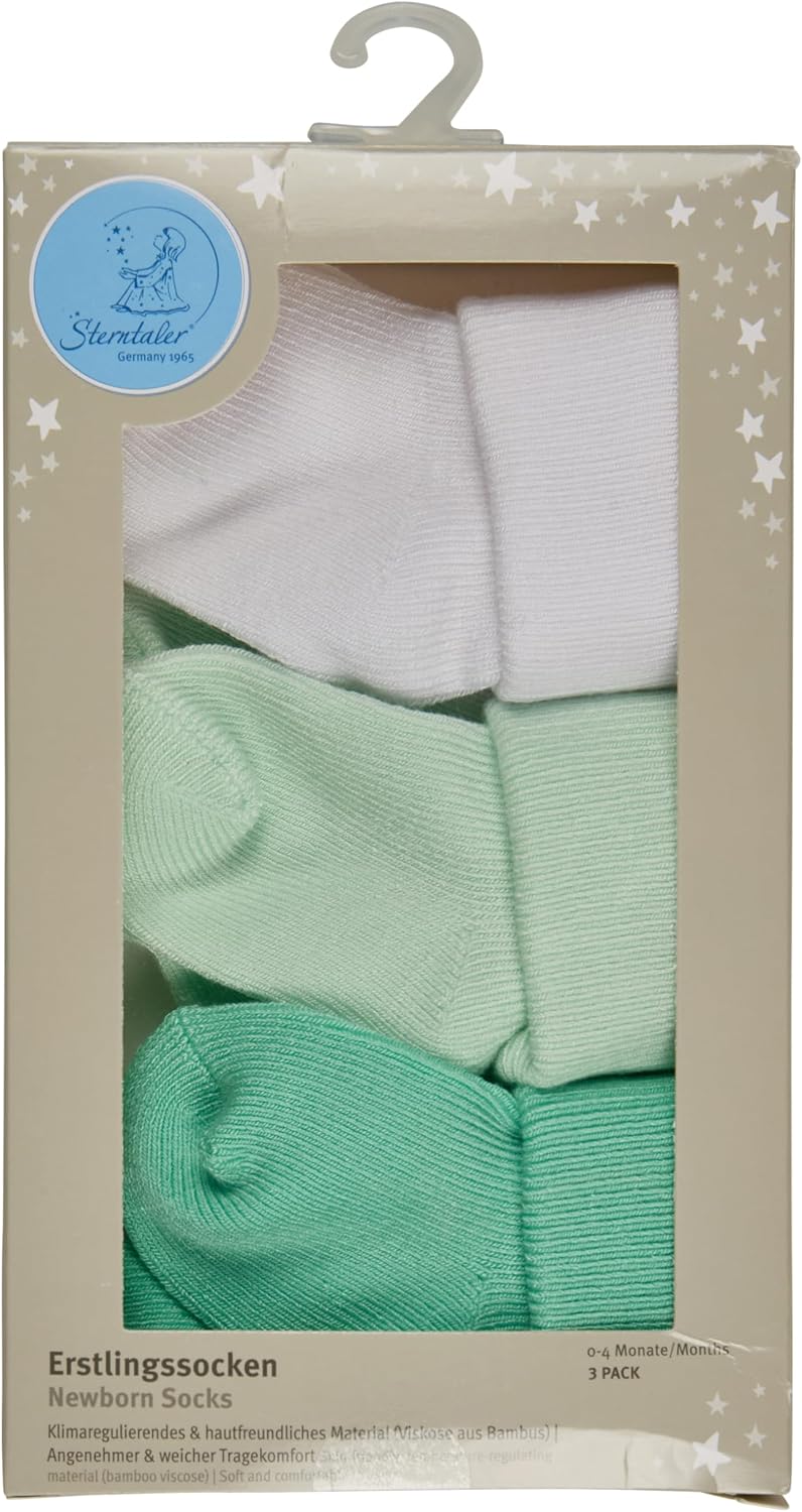 Thumbnail 5 de Sterntaler Erstlingssocken 3er Uni – Lot de 3 paires de chaussettes bébé en viscose de bambou