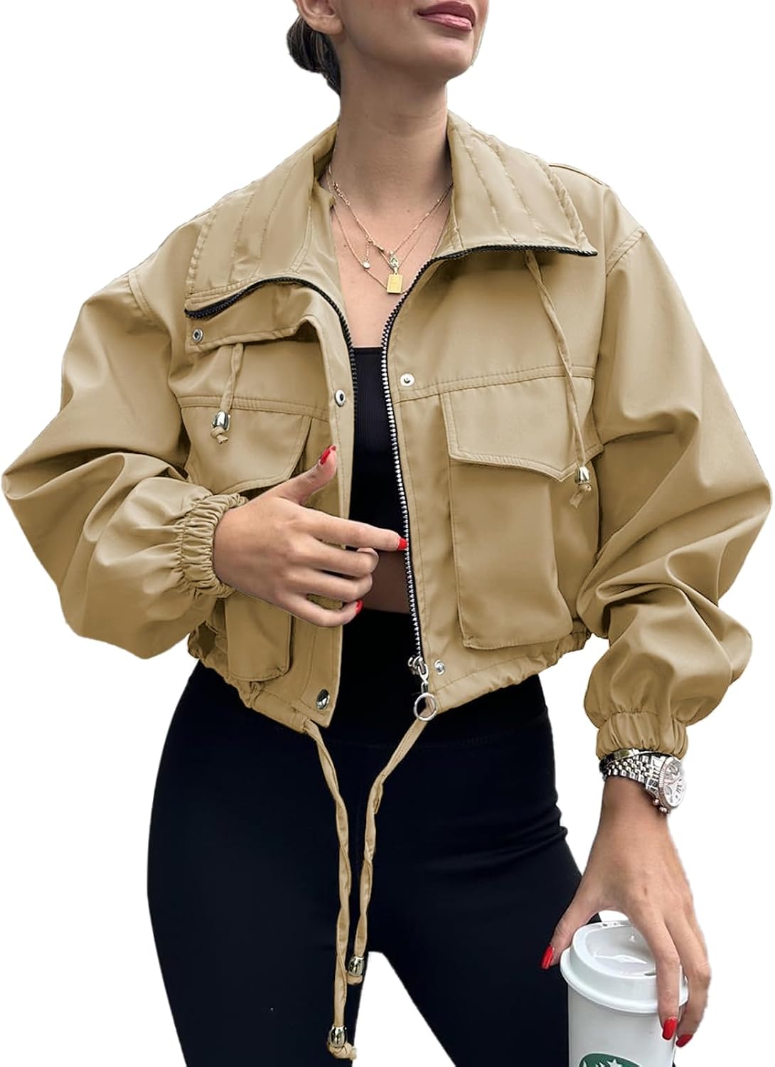 Thumbnail 6 de Tankaneo Cropped Utility Anorak Jacket