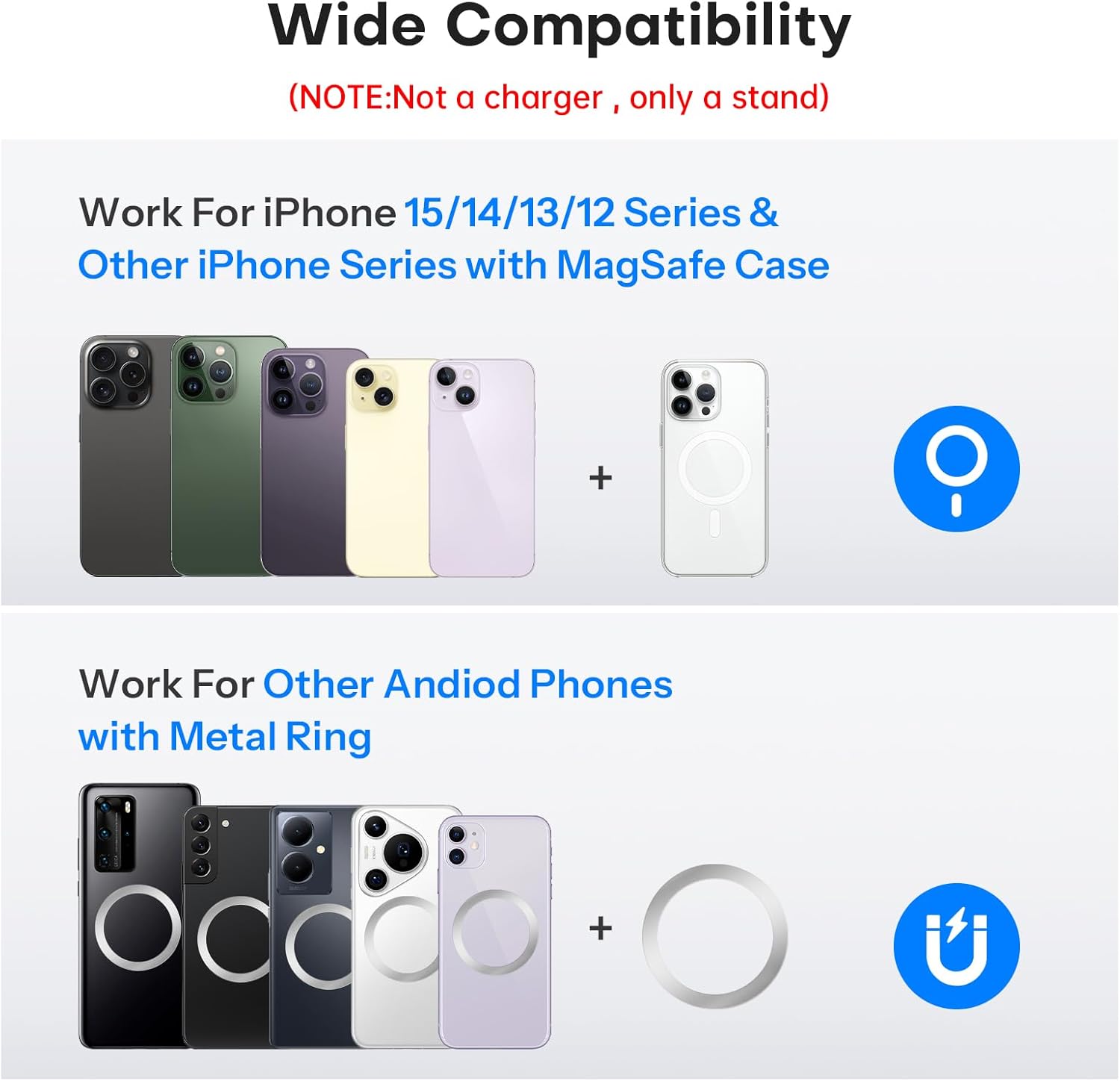 Thumbnail 1 de OMOTON 360° Rotating Magnetic Stand for iPhone ⚙