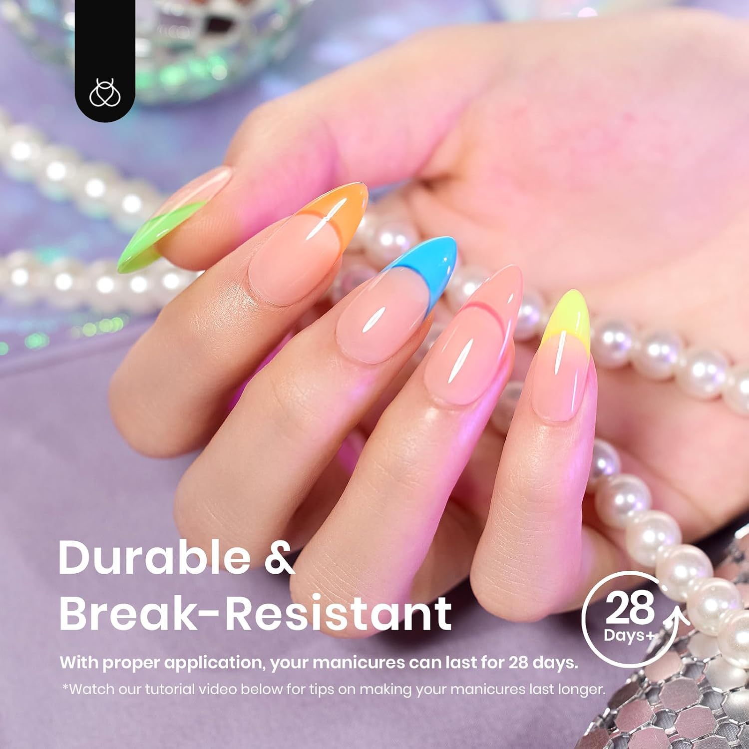 Thumbnail 3 de Beetles Gel Nail Tips Medium Almond 288pcs