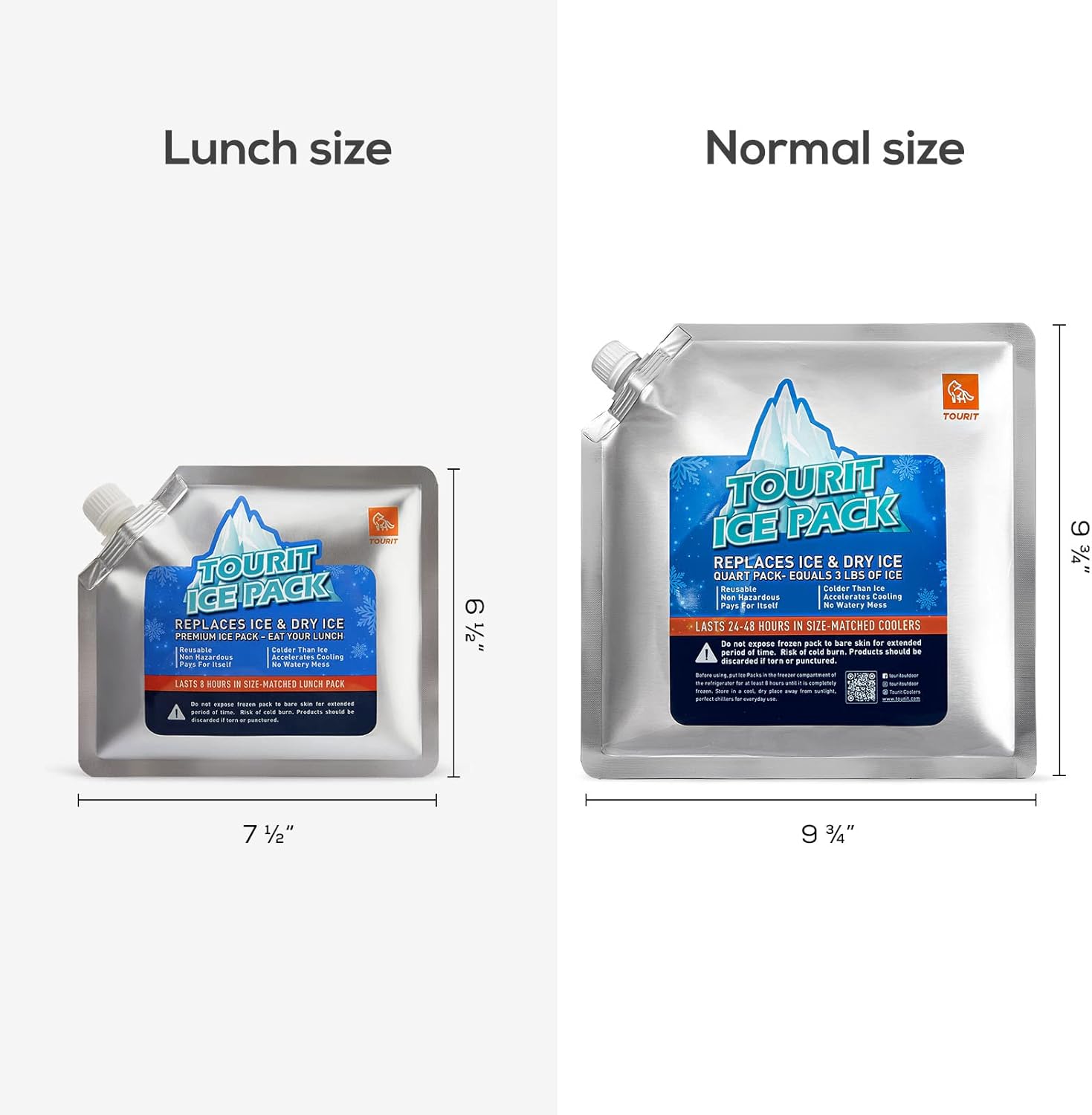 Thumbnail 1 de TOURIT Kühlakkus Kühlpack 5er-Set (340 ml) für Kühlbox & Kühltasche