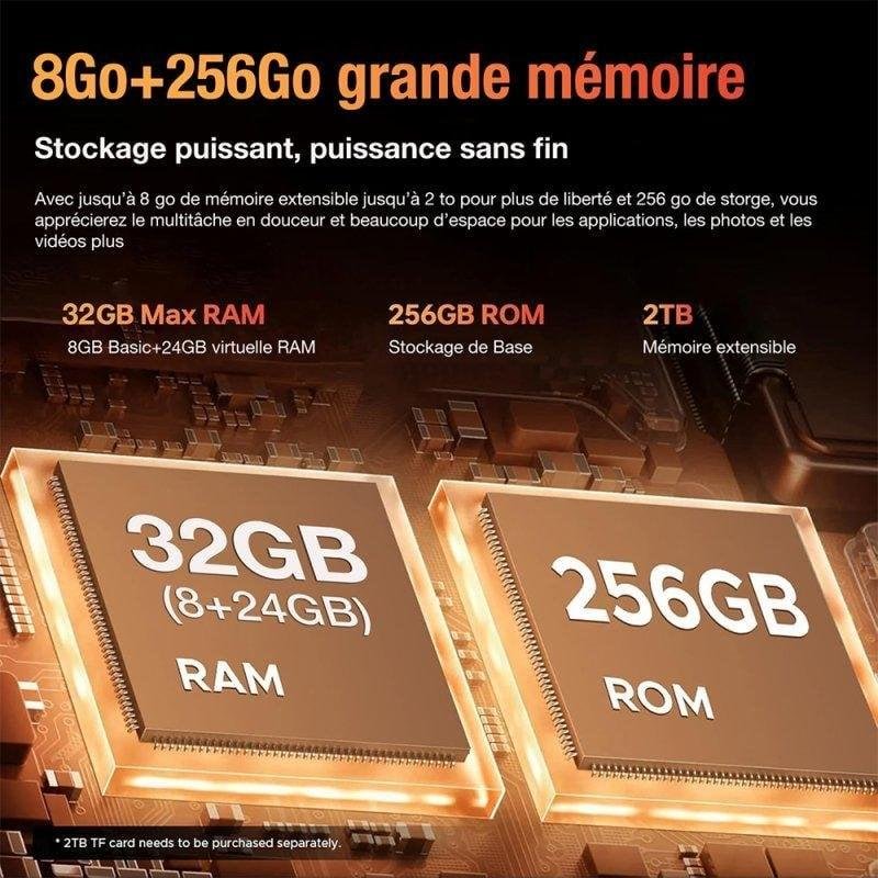 Thumbnail 3 de Doogee Fire 3 Max 4G Dual SIM 8GB/256GB Naranja con NFC y cámara 48MP