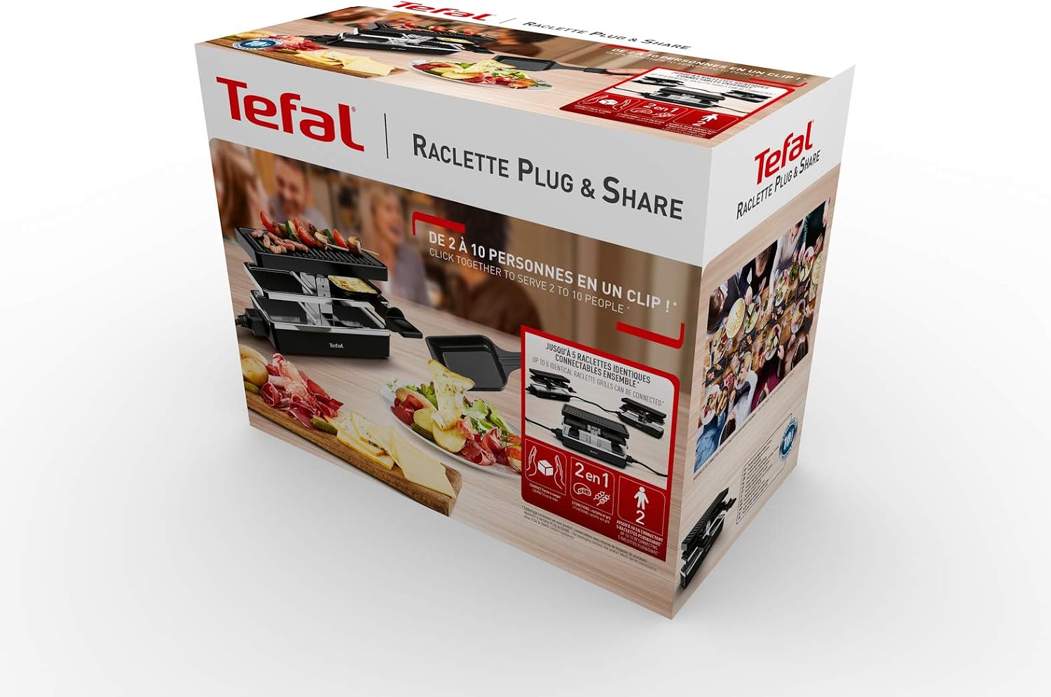 Thumbnail 6 de Tefal Plug & Share Grill YY5249FB modulaire raclette met grillplaat