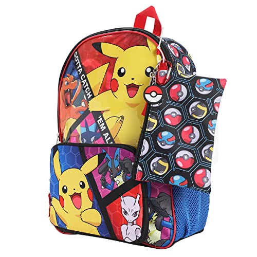 Detalle de BIOWORLD Boys Youth Five-Piece Backpack Set (Little Kid/Big Kid) with All-Over Print