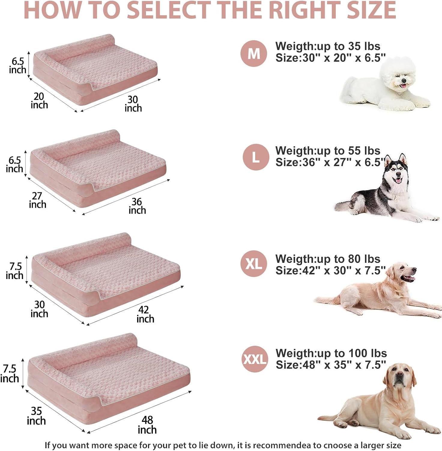 Detalle 2 de BFPETHOME Orthopedic Dog Bed XXL