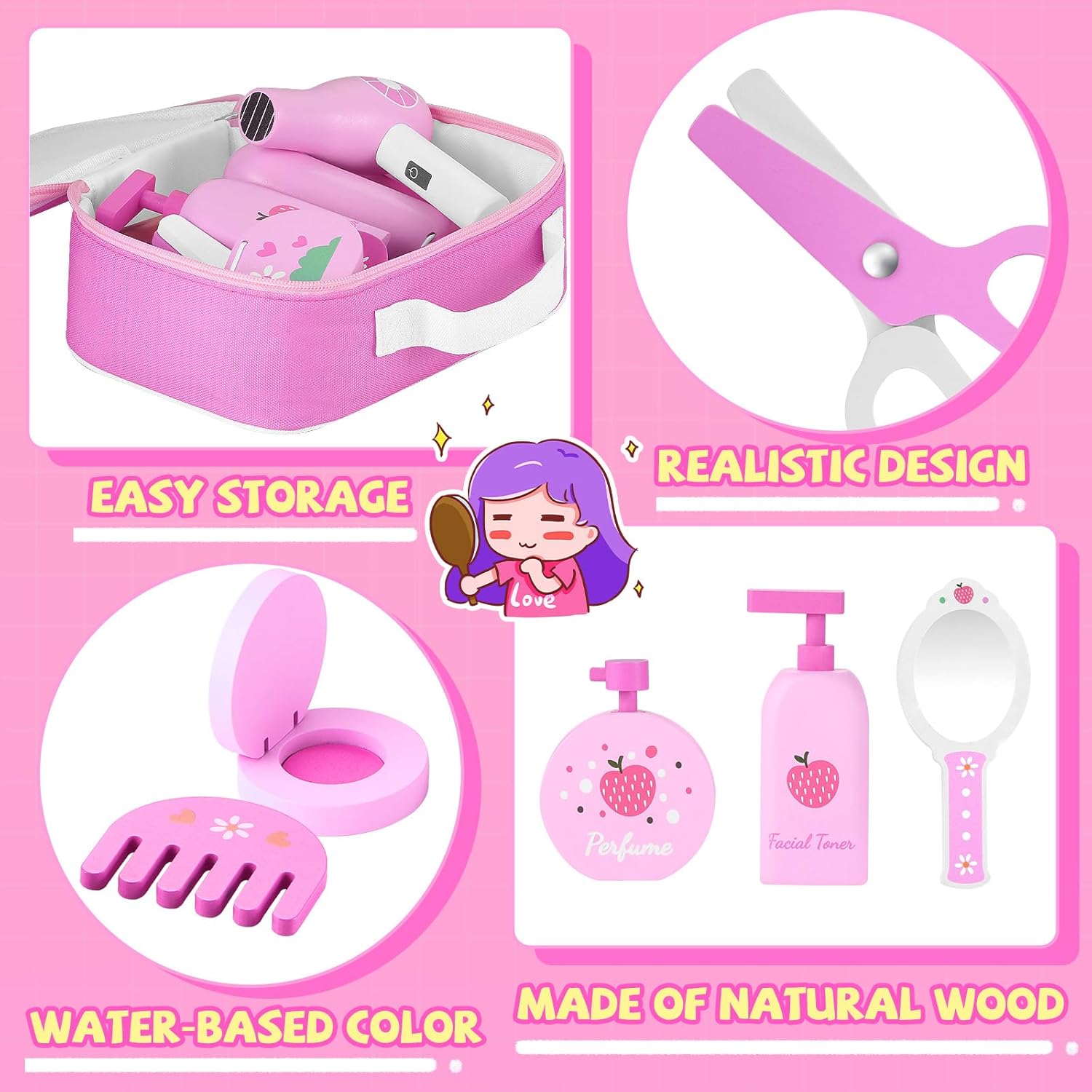Thumbnail 1 de GAGAKU Set de Maquillaje Infantil de Madera 🎨