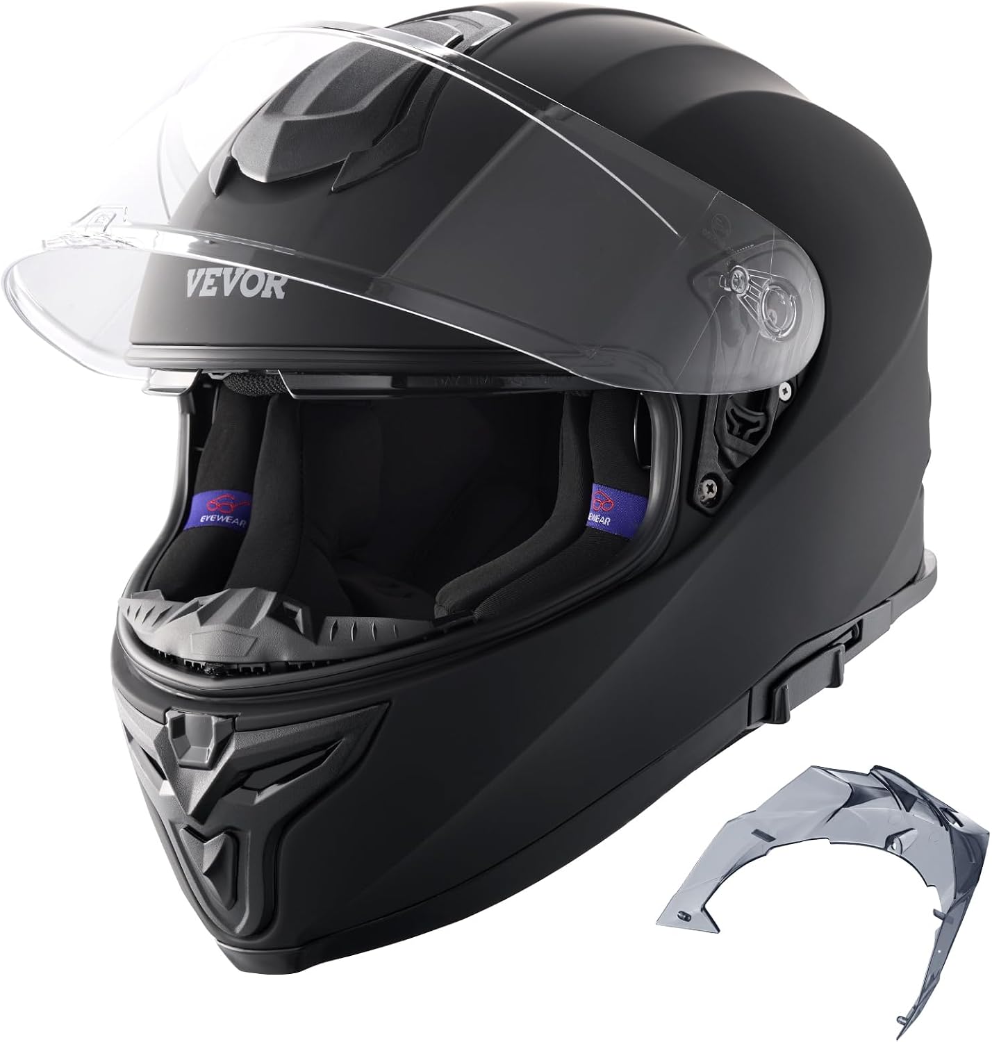 Detalle de Motorradhelm mit Bluetooth Schlitz DOT geprüft