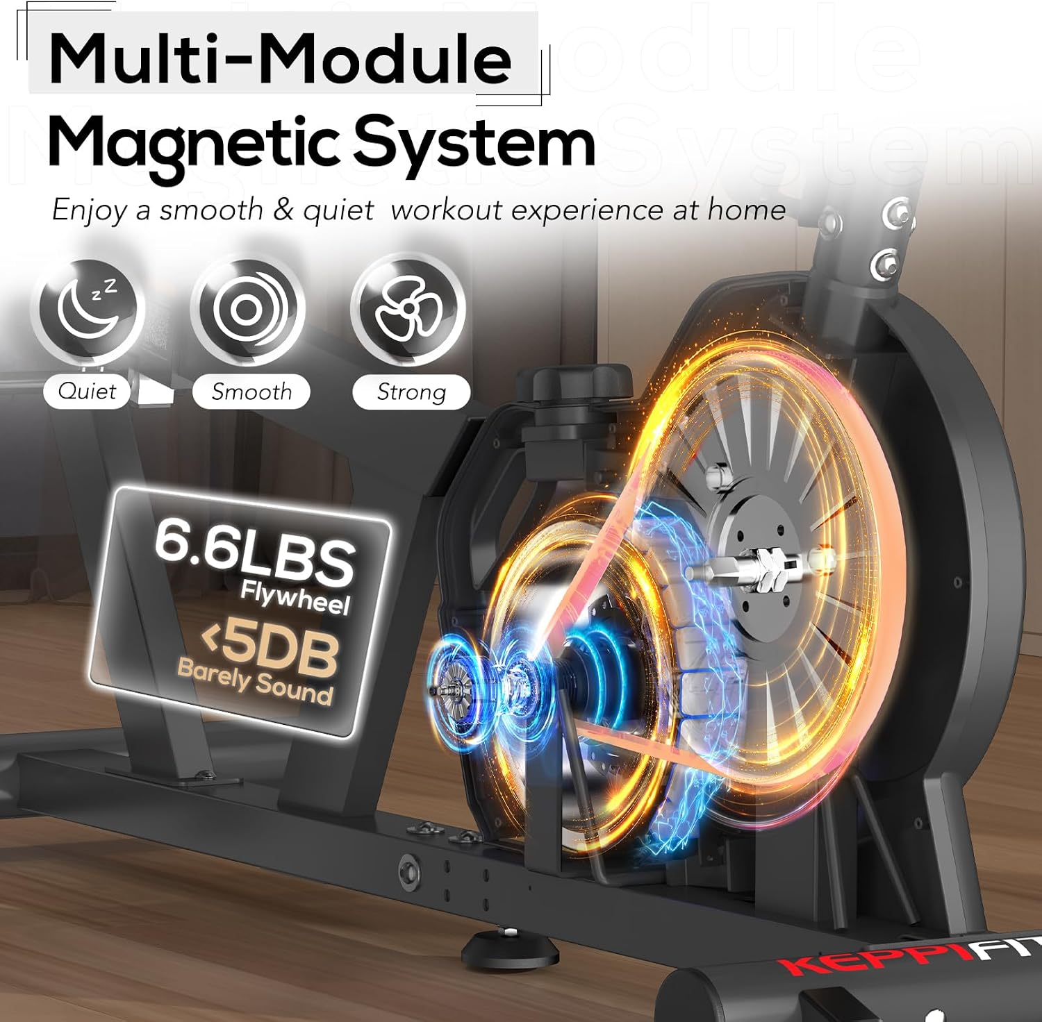 Thumbnail 1 de Keppi Fitness FITRIDE800 Recumbent Exercise Bike, 8 Magnetic Resistance Levels