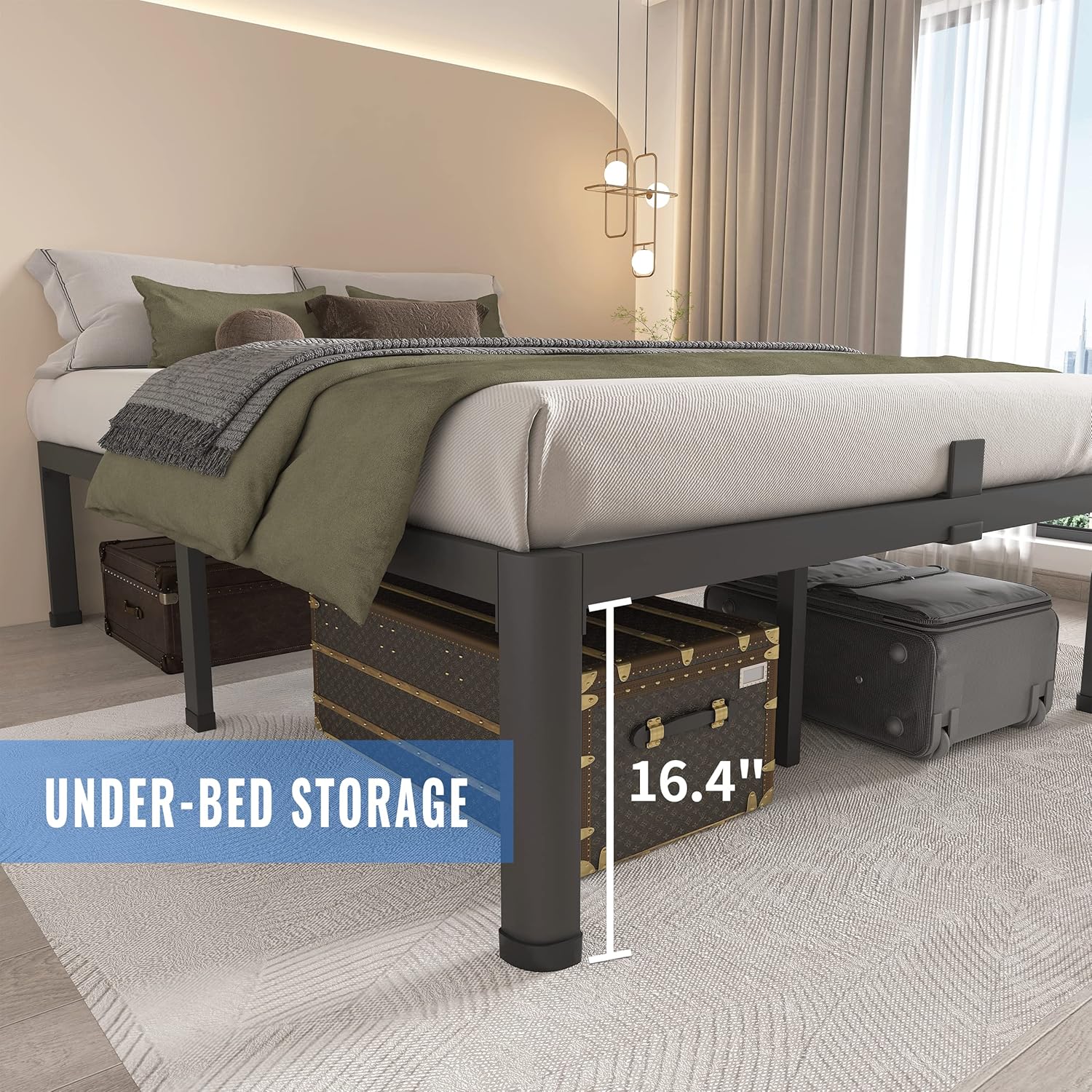 Thumbnail 3 de MAF Twin Bed Frame, 18 Inch Platform