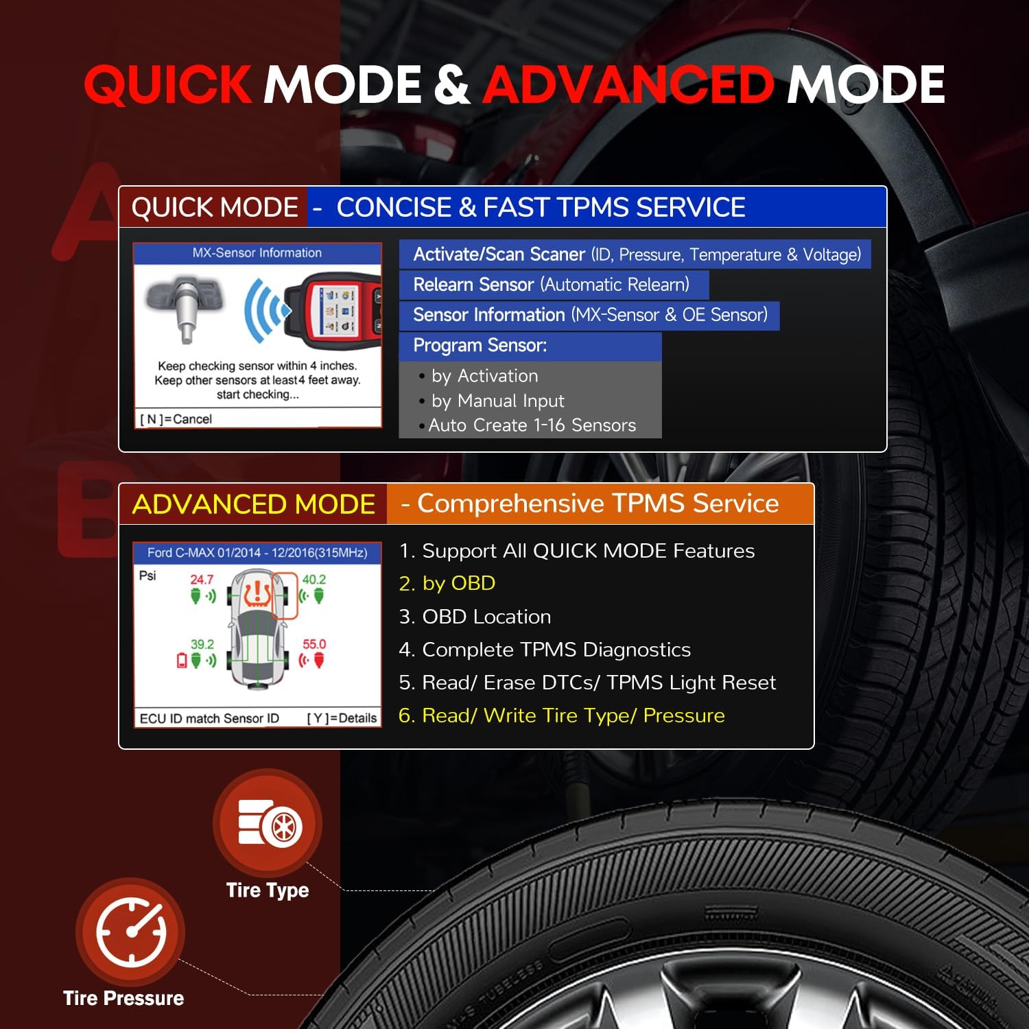 Thumbnail 6 de Autel MaxiTPMS TS508WF 2026 TPMS Tool