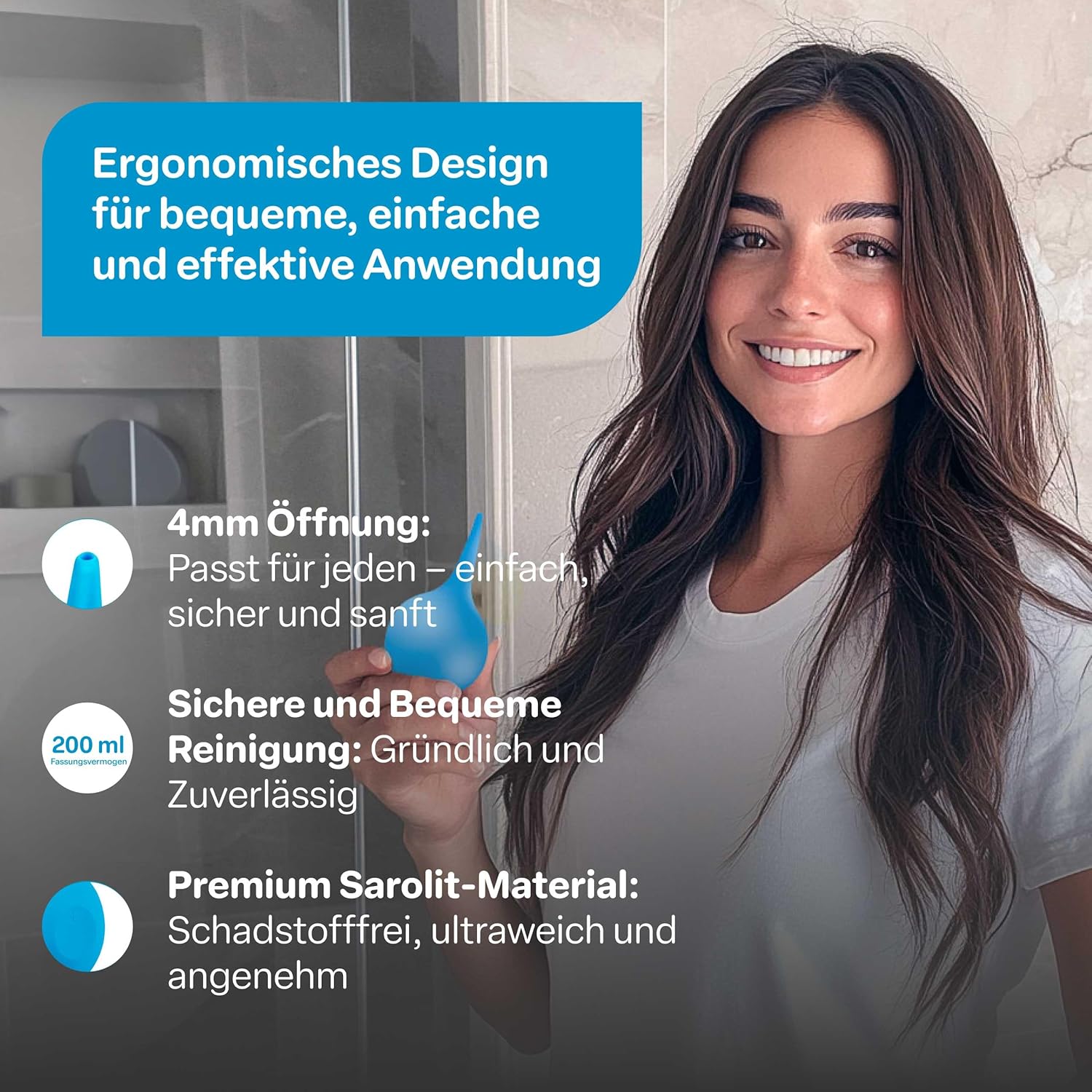 Detalle 2 de Raibu Ohrenreiniger 200ml Ohrendusche