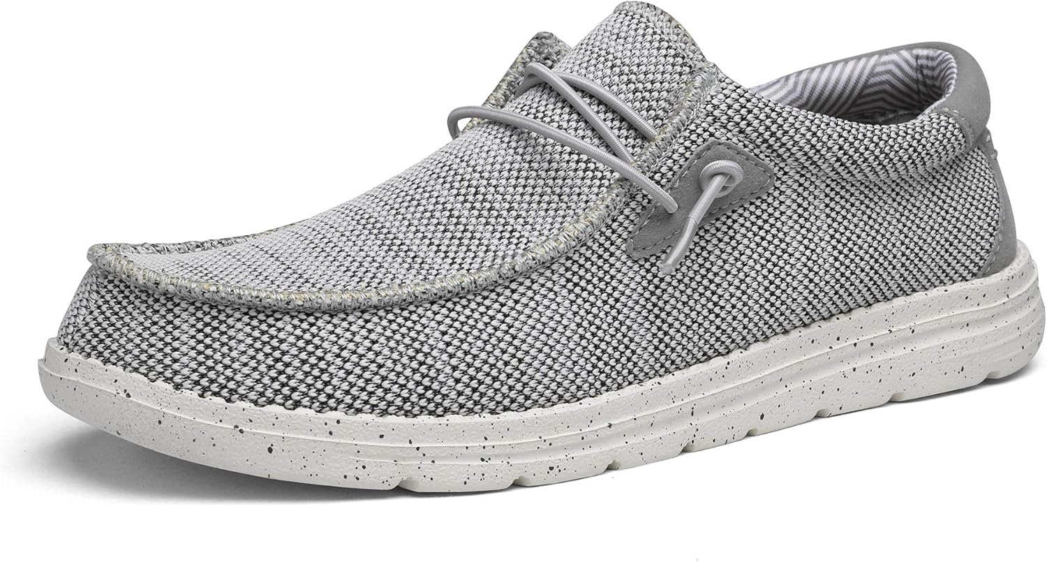 Detalle de Bruno Marc Men’s Casual Slip-on Loafers with Stretch Knit Upper