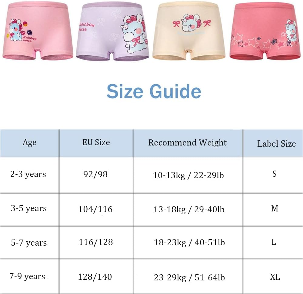 Thumbnail 6 de FedMois Mädchen Boxershorts Unterhosen Baumwolle 12er Pack – sanft zur Haut, langlebig und genau passend