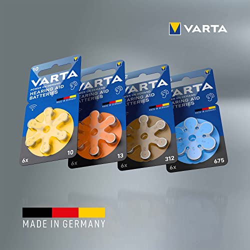 Thumbnail 3 de VARTA Piles auditives type 312, brun – lot de 60 | Power on Demand, Made in Germany