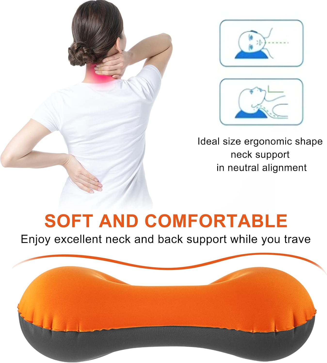 Thumbnail 2 de Eono Ultralight Inflatable Camping Pillow (compressible travel air pillow)
