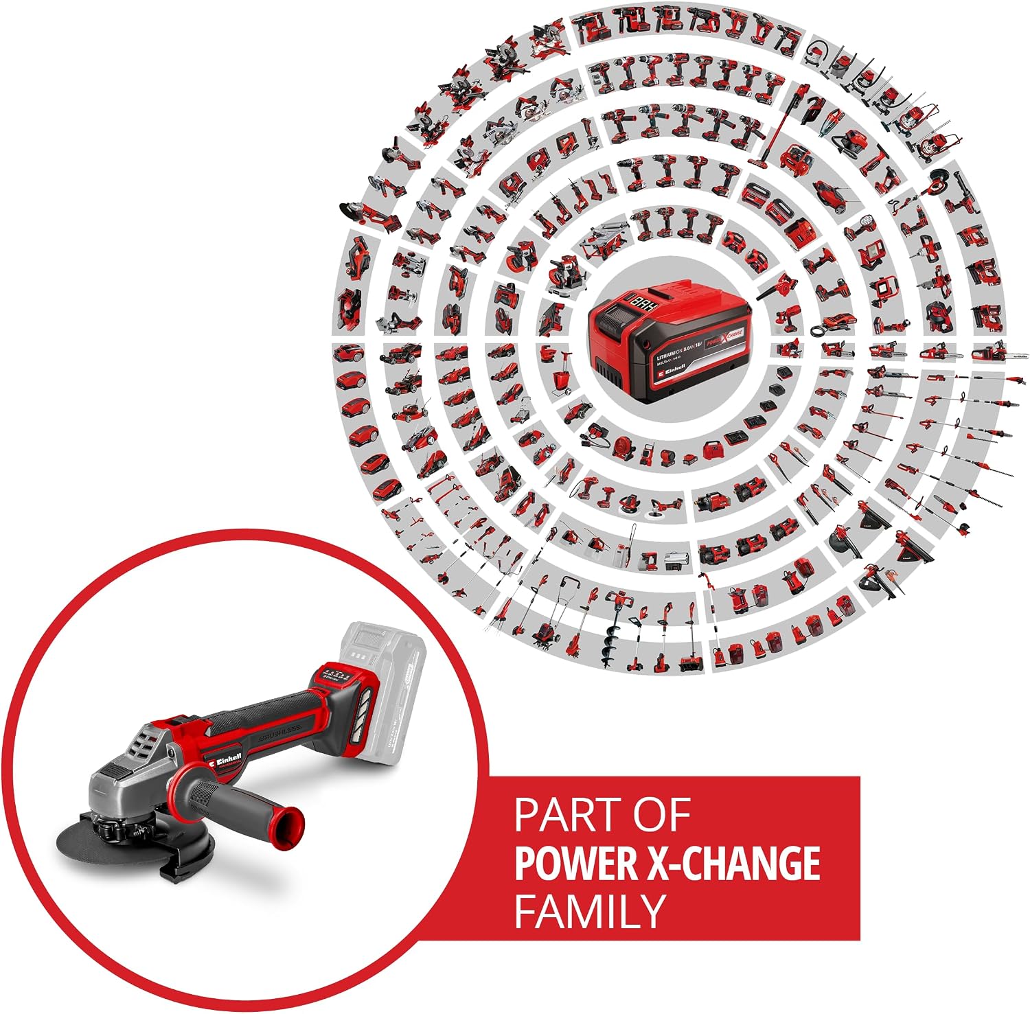 Detalle 2 de Einhell TP-AG 18/125 CE Q Li smerigliatrice angolare 18V