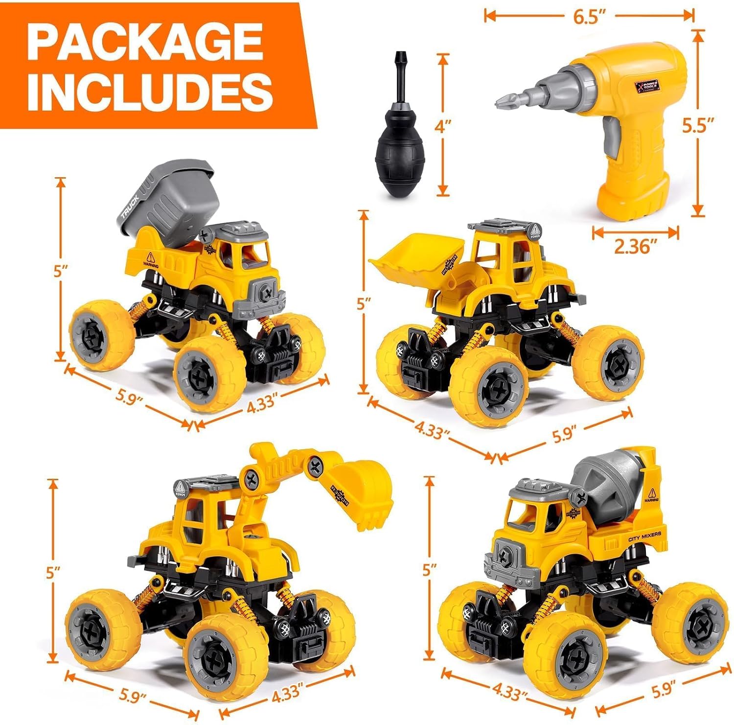 Detalle 2 de LUDILO Take-Apart Construction Toy Set, 4-Piece