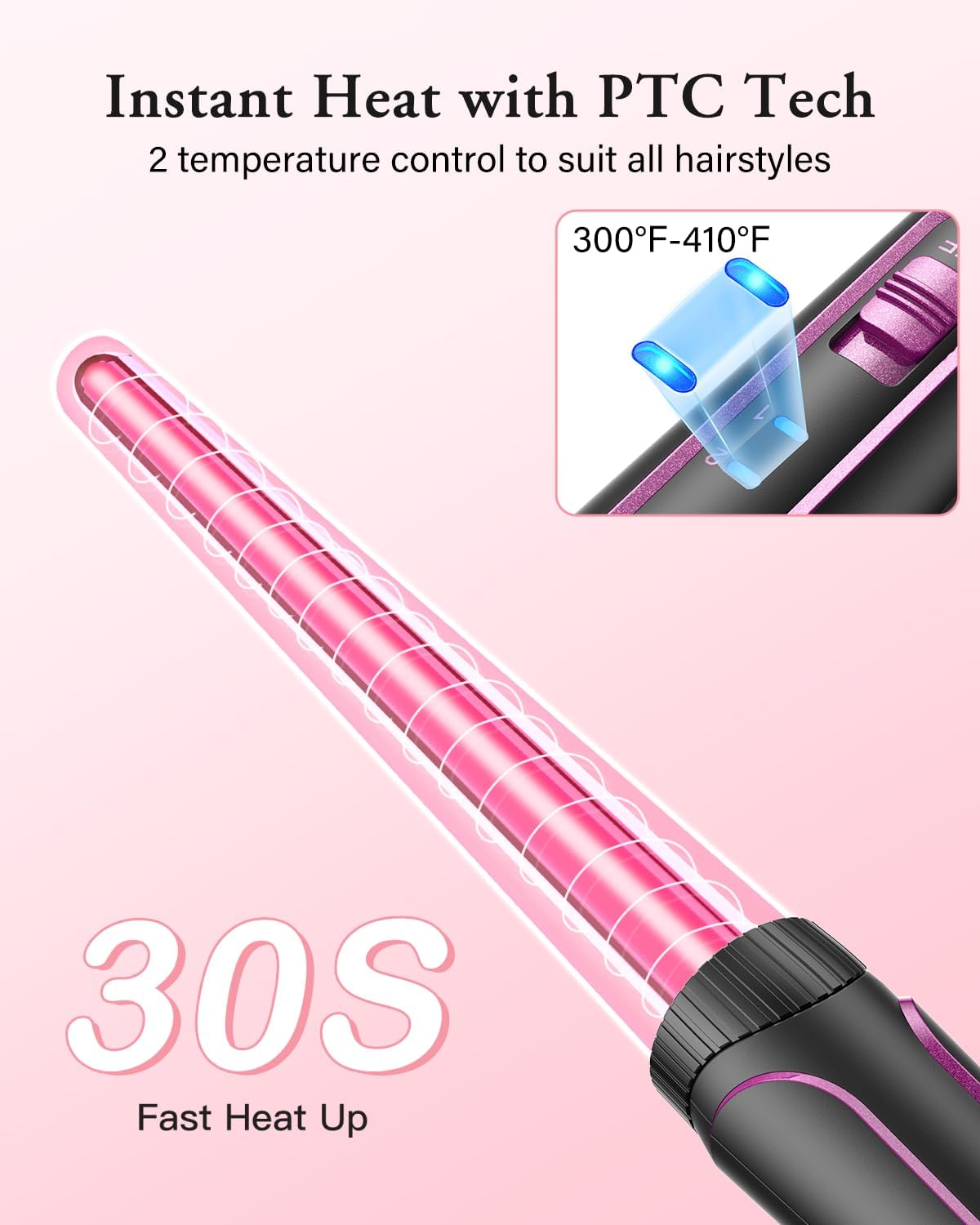 Detalle de BESTOPE PRO Ferro arricciacapelli 5 in 1 3 fusti
