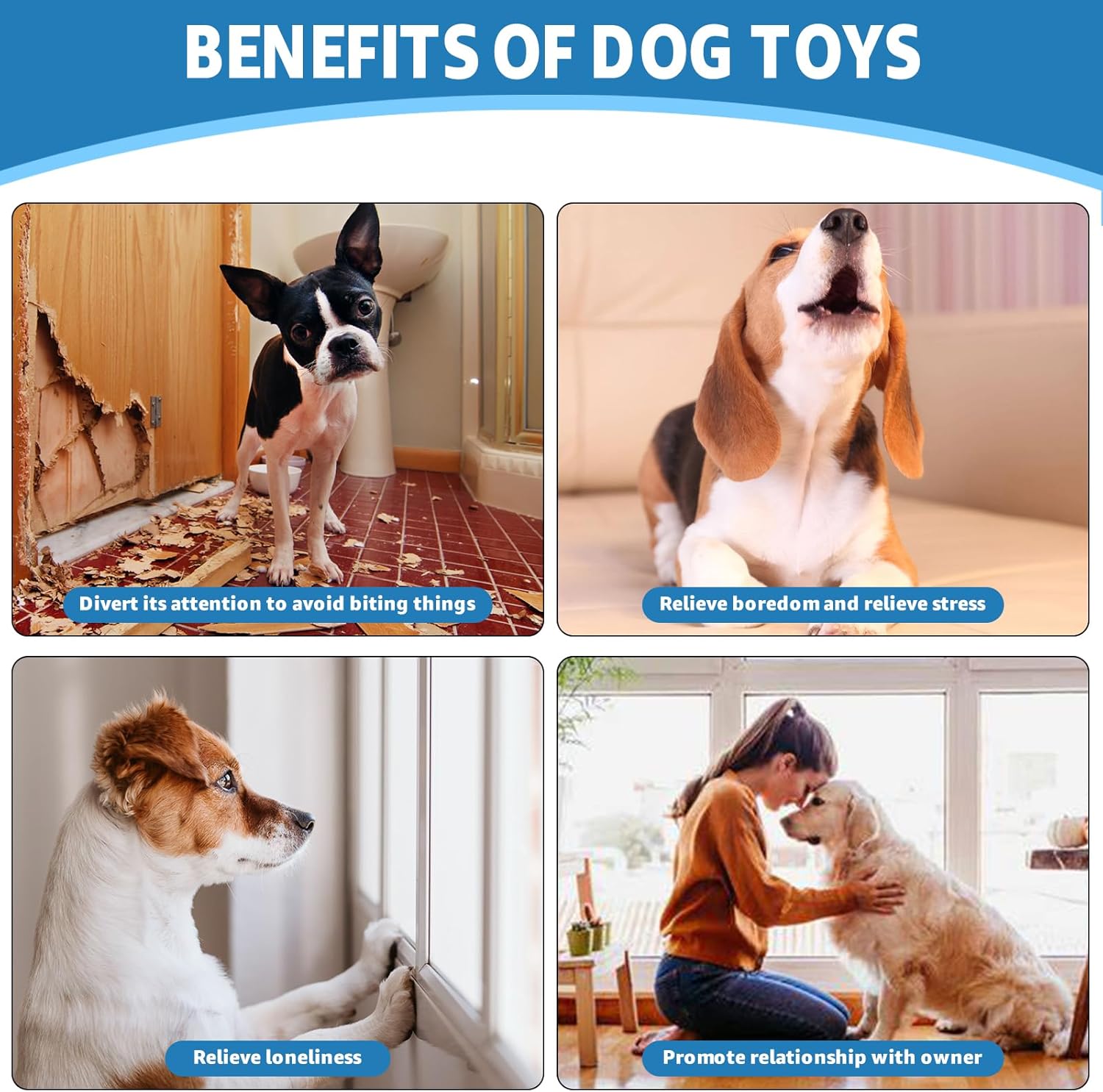 Thumbnail 2 de TOWEAR Soft Dog Plush Toys