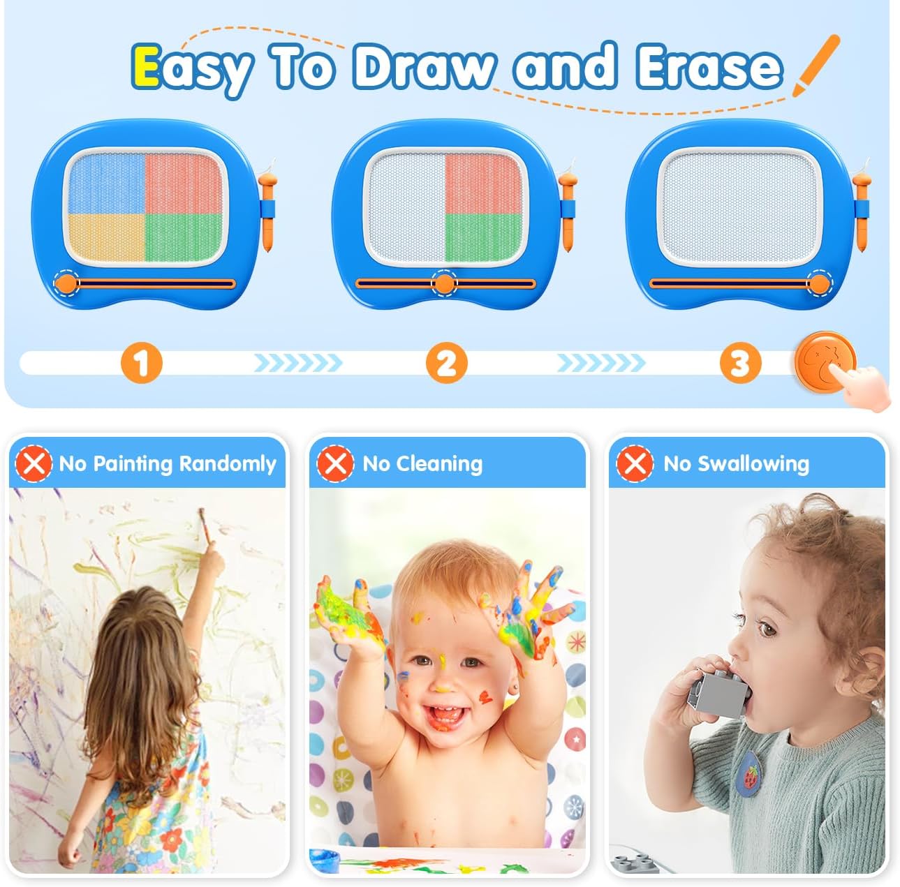Thumbnail 2 de SYHLN Magnetic Drawing Board 8.9-inch Doodle Pad