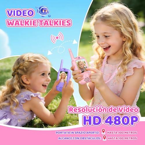 Detalle de iKidiki Walkie Talkie Niños Recargable con videollamada y cámara: análisis práctico para padres y regalos