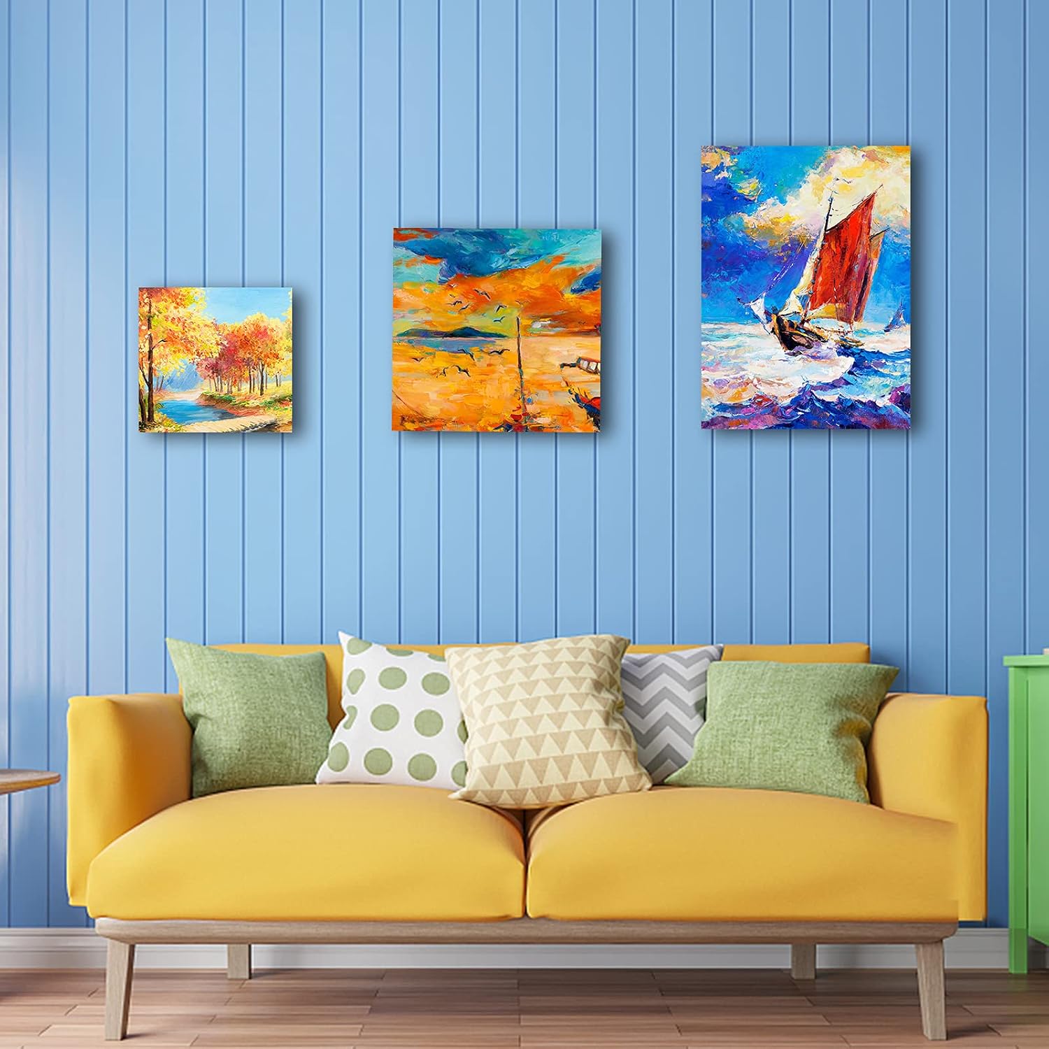 Detalle 2 de 5 Pack Blank Painting Canvases 30 x 40 cm (12 x 16) for Acrylic, Oil & More
