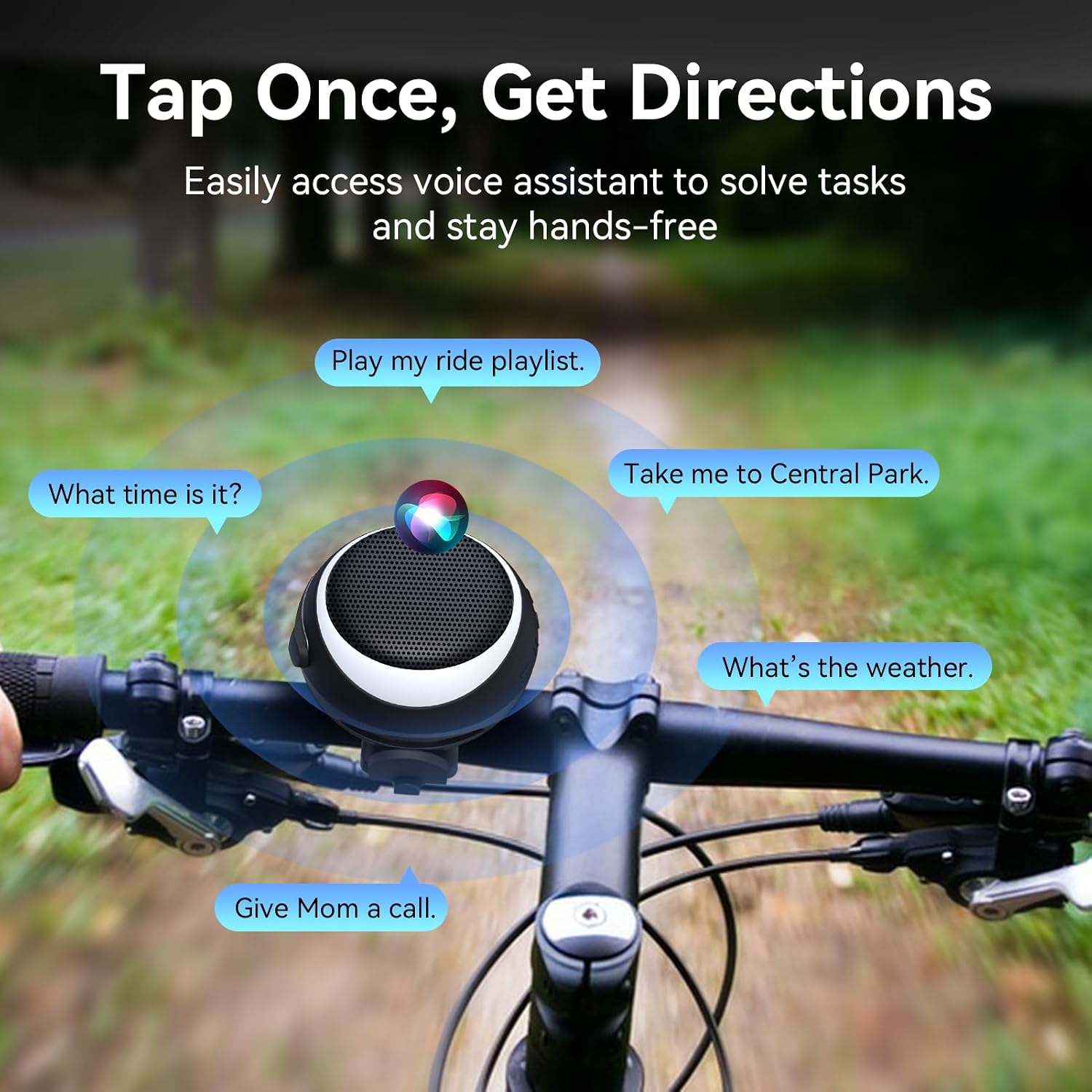 Detalle de ANCwear Portable Bluetooth Speaker – 23.5H Playtime, IPX6 Waterproof with LED Light and 5W Sound