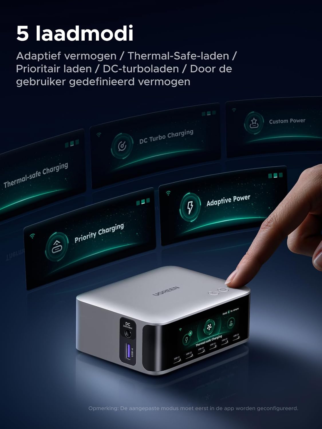 Detalle 1 de UGREEN USB-C-oplader 300 W