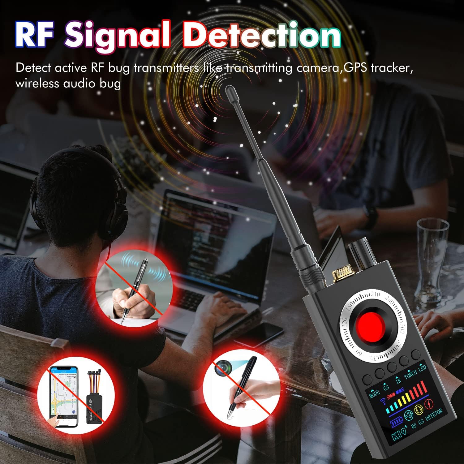 Thumbnail 3 de FOWARD GAUSS K19+ Rilevatore di telecamere nascoste e anti-spy: protezione privacy portatile