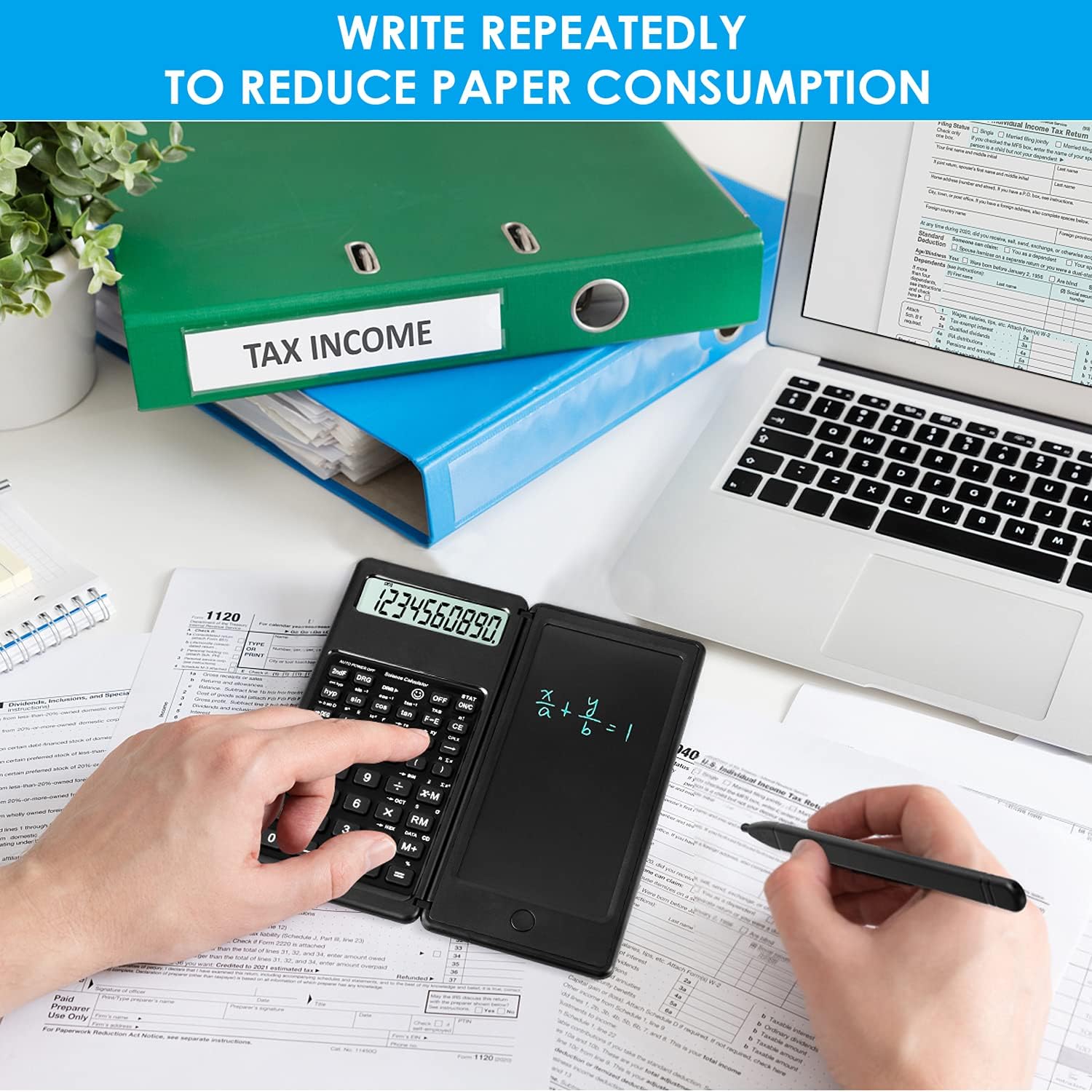 Thumbnail 6 de iPepul JSQ Scientific Calculator with 10-Digit LCD and Writing Pad