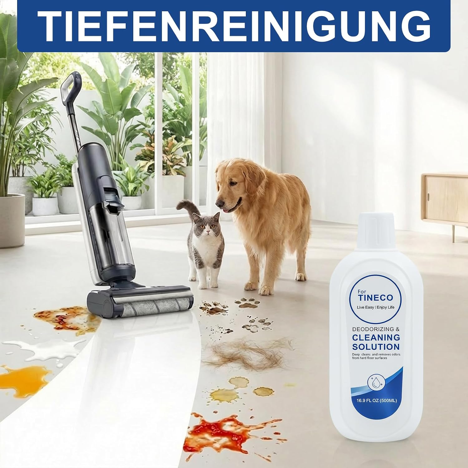 Thumbnail 6 de 3er-Pack Reinigungsmittel für Tineco iFloor & Floor One S-Serie – Hochkonzentriert 1:200, 3x500 ml