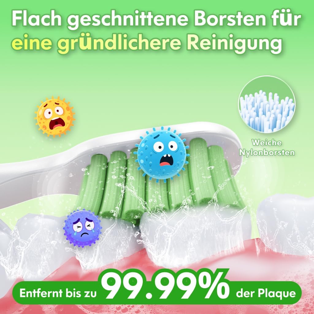 Thumbnail 2 de Kinder-Schallzahnbürste (ab 3/6/10/12 Jahren) mit Timer & Sticker-Plan – Dinosaurier, wiederaufladbar