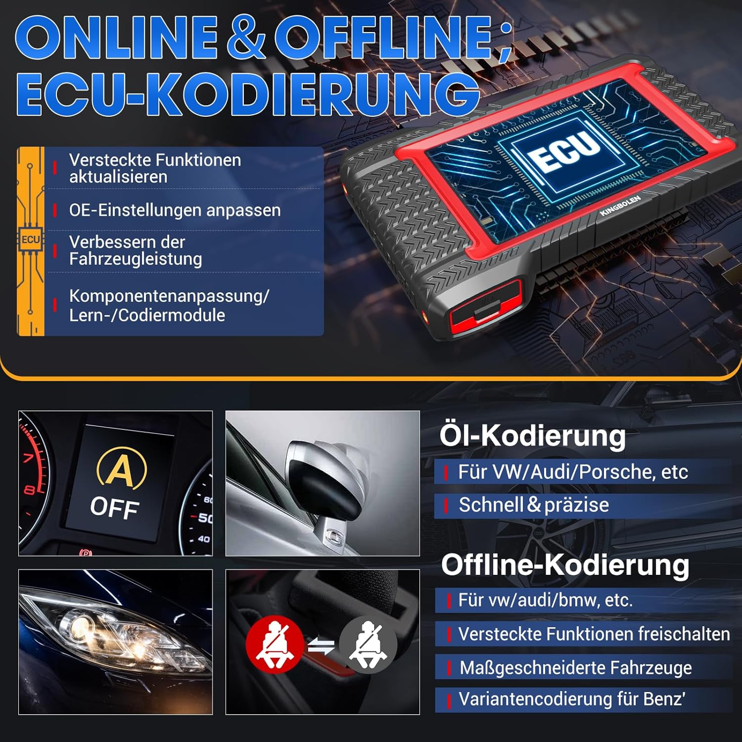 Thumbnail 2 de KINGBOLEN K7 OBD2 Diagnosegerät für KFZ