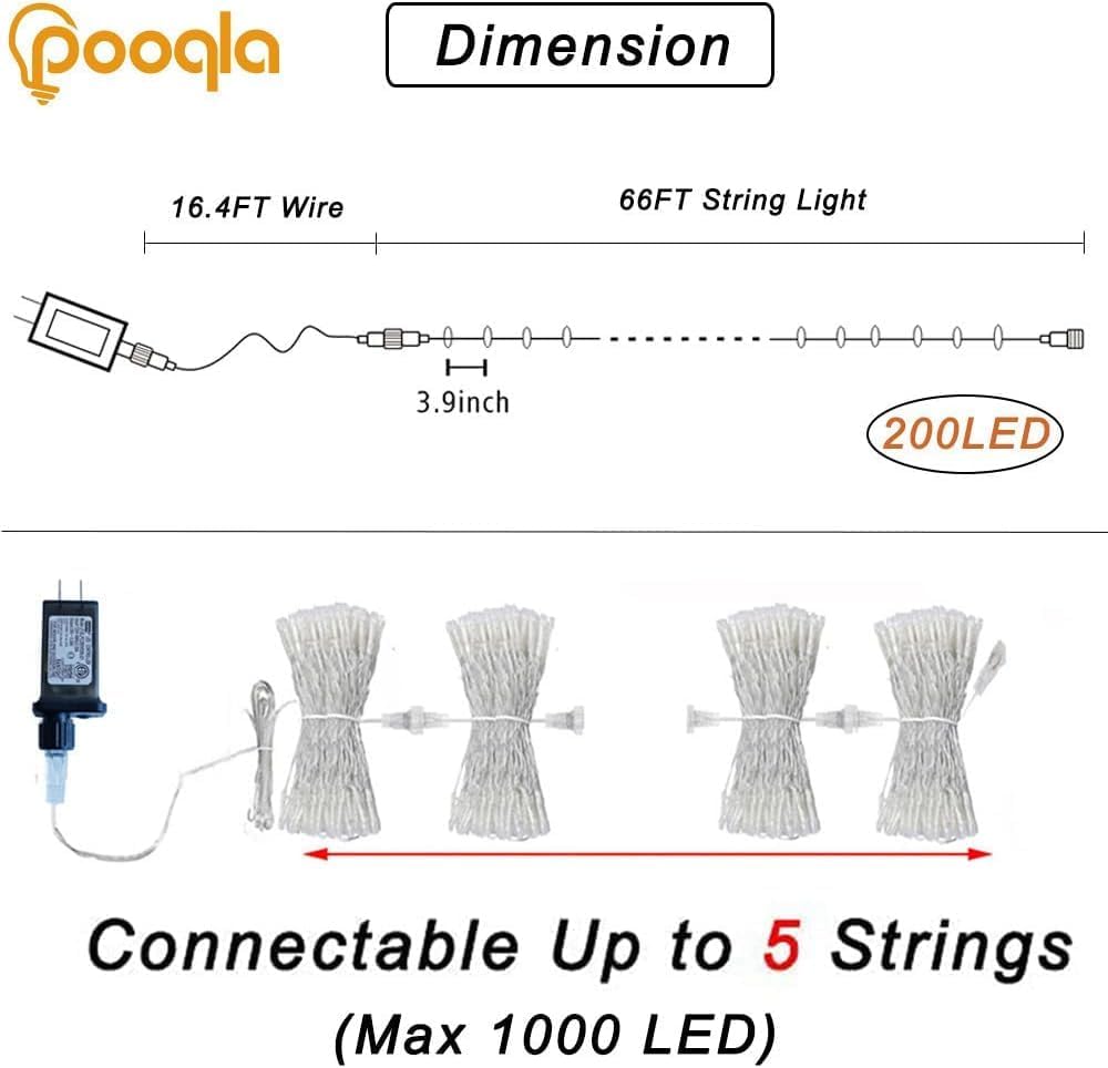 Thumbnail 3 de Pooqla Halloween string lights 66 ft