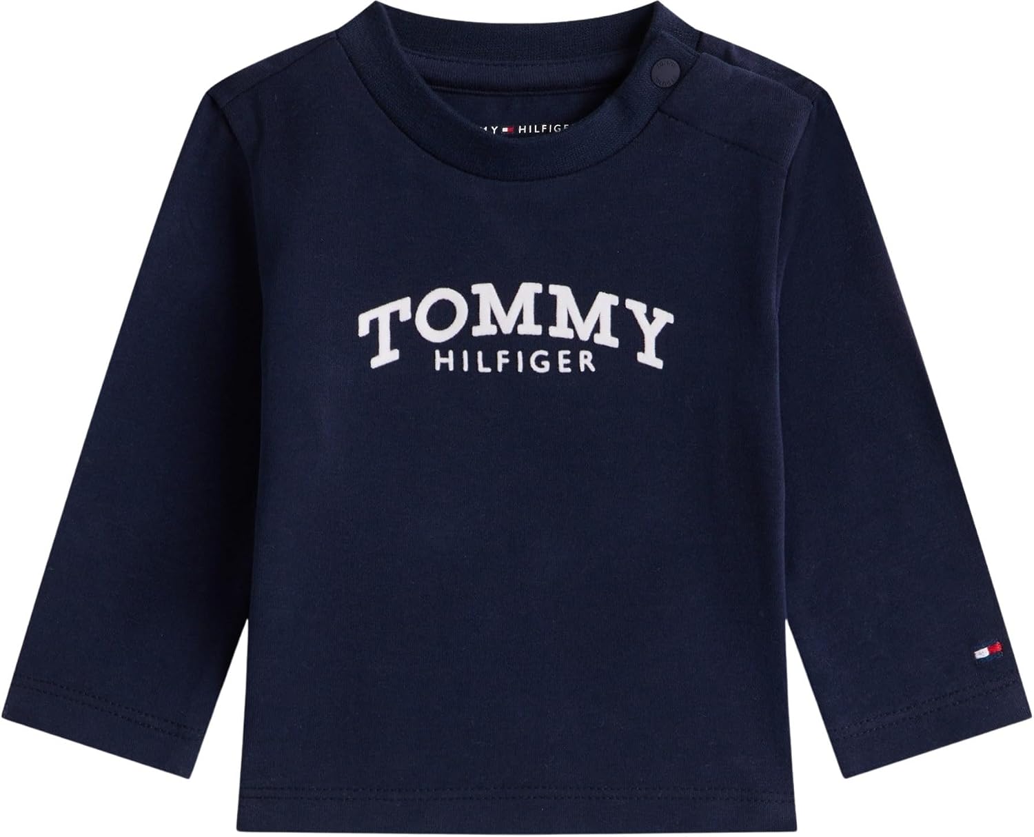 Detalle de Tommy Hilfiger Unisex Monotype Logo Tee L/S (Kn0kn02147)