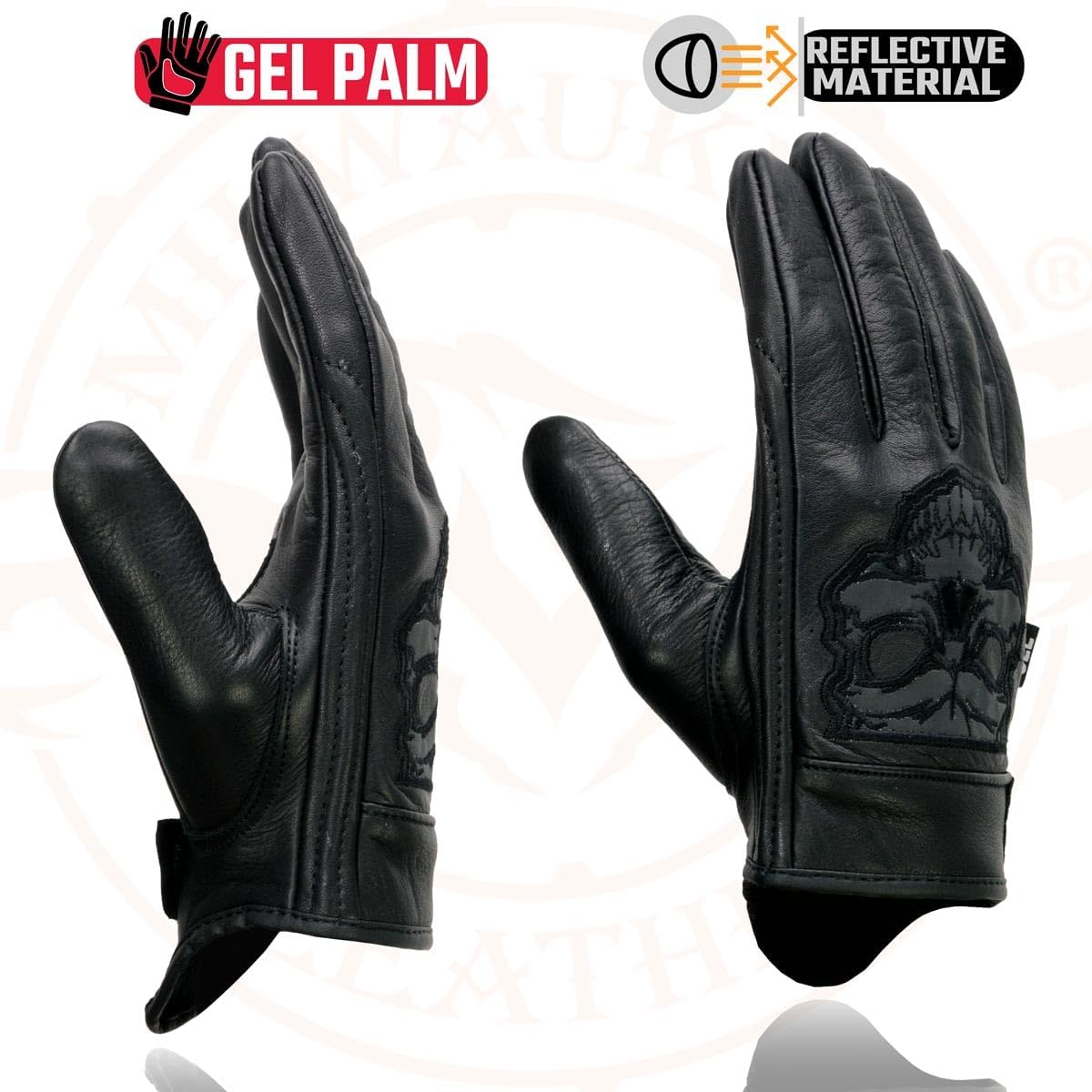 Detalle 2 de Milwaukee Leather Motorcycle Gloves, LG