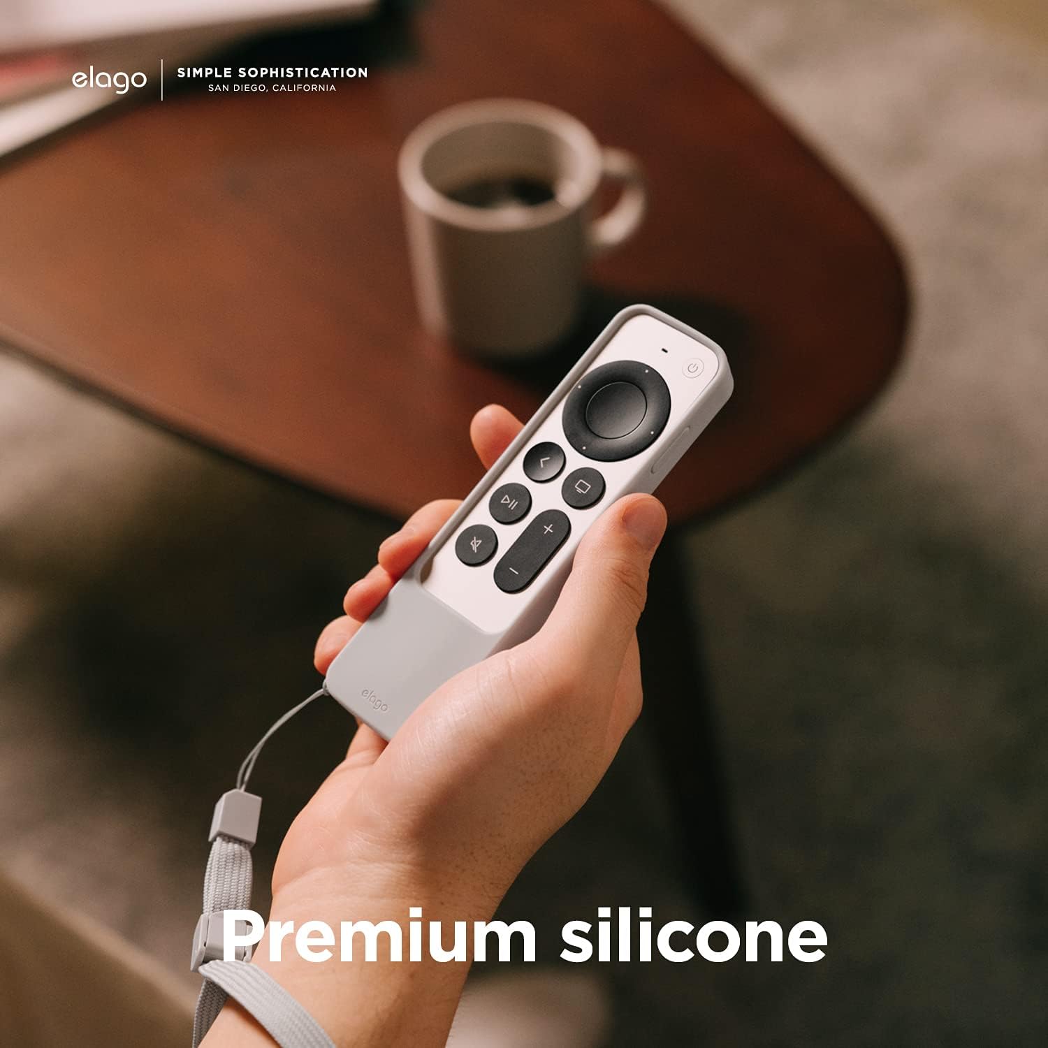 Thumbnail 3 de Étui rétro elago R4 pour Apple TV 4K Siri Remote (2e/3e génération, 2021/2022) – silicone premium, lanière incluse