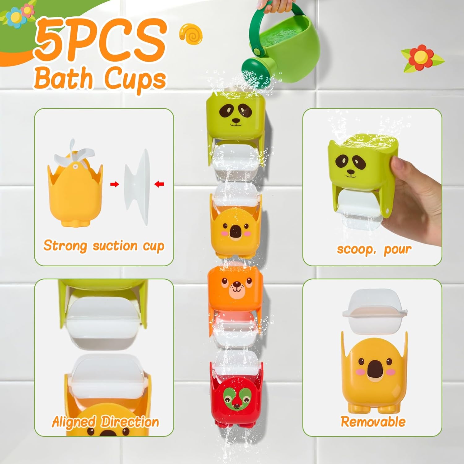 Thumbnail 3 de GINNO Baby bath toys, 17-piece set