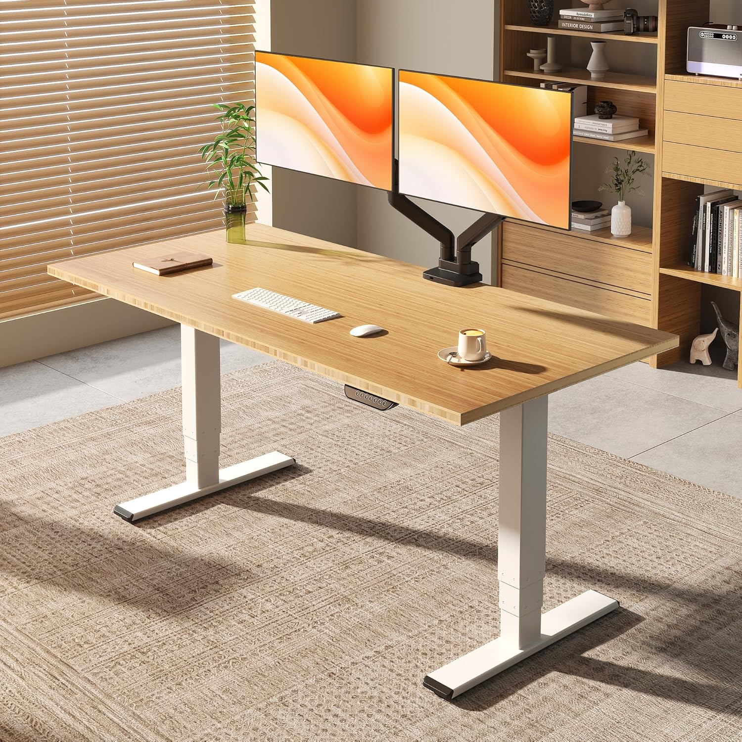 Detalle de FLEXISPOT Standing Desk, Bamboo