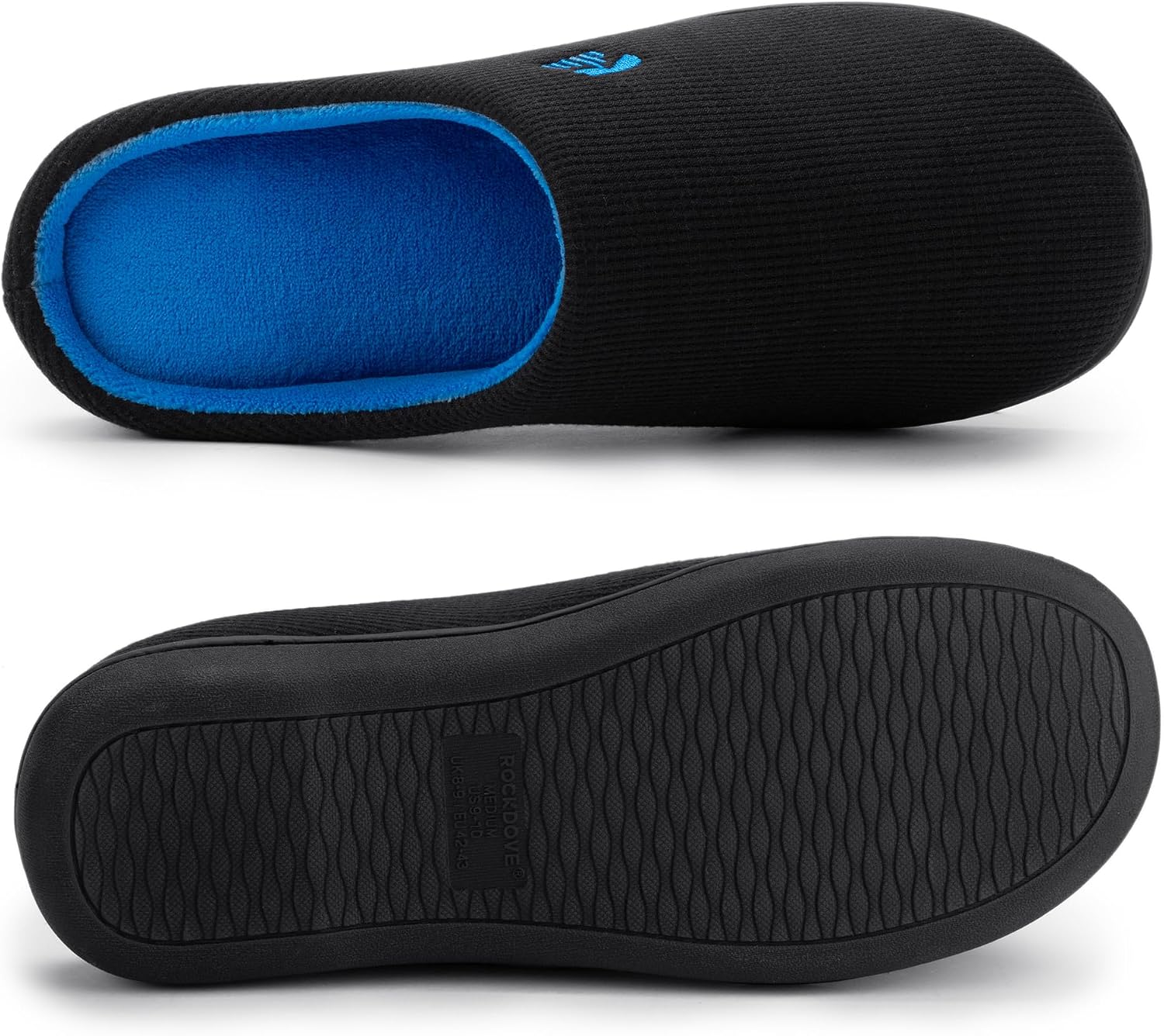 Detalle de RockDove Men’s Original Two-Tone Memory Foam Slipper