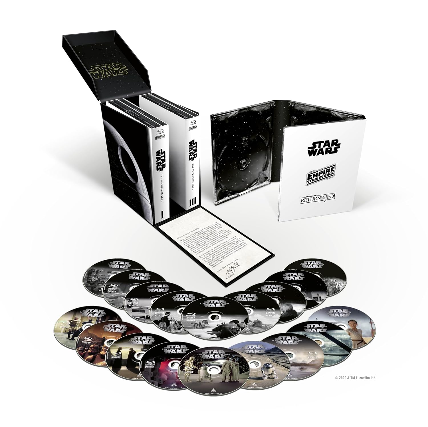 Detalle de Cofanetto Star Wars – The Skywalker Saga (BD) in 18 dischi – Eagle Pictures