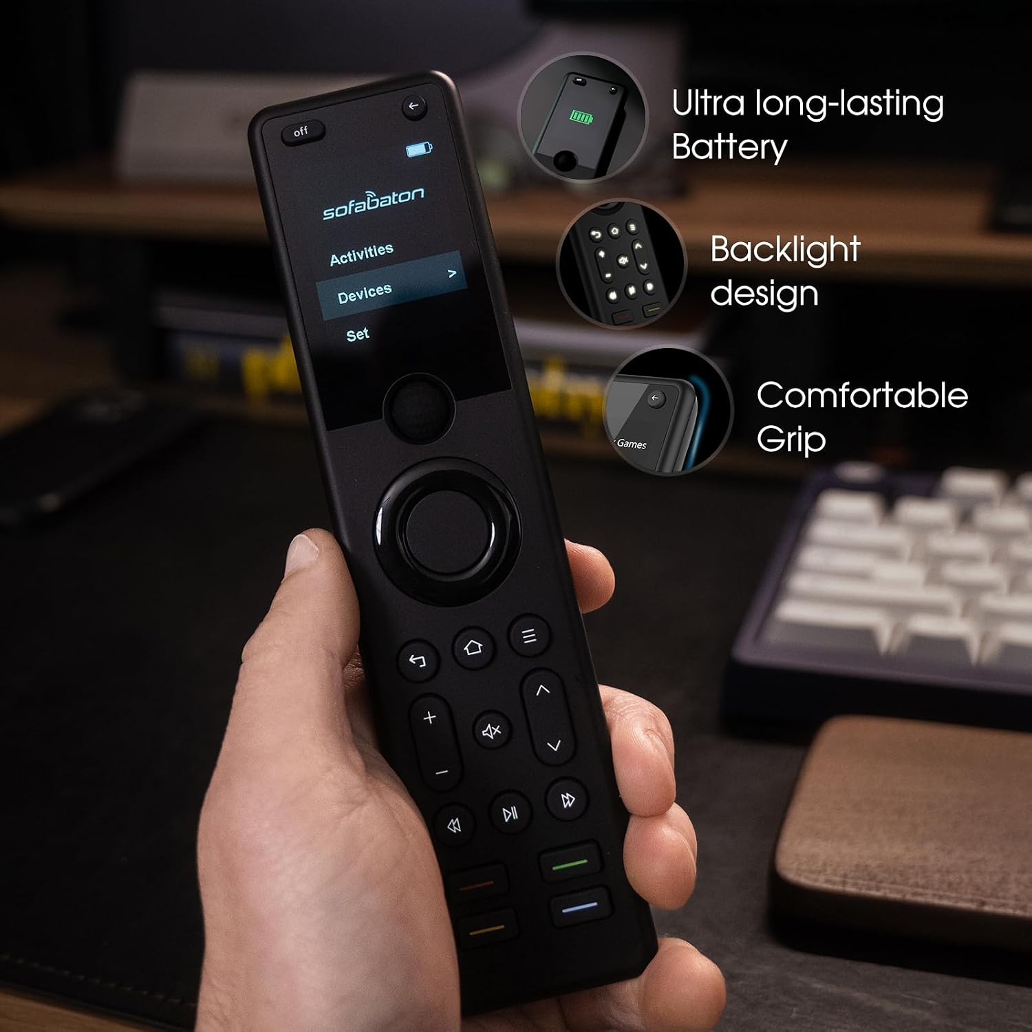 Detalle 2 de SofaBaton X1S Universal Remote with Hub and App: One-Click Activities for IR/Bluetooth/WiFi Devices