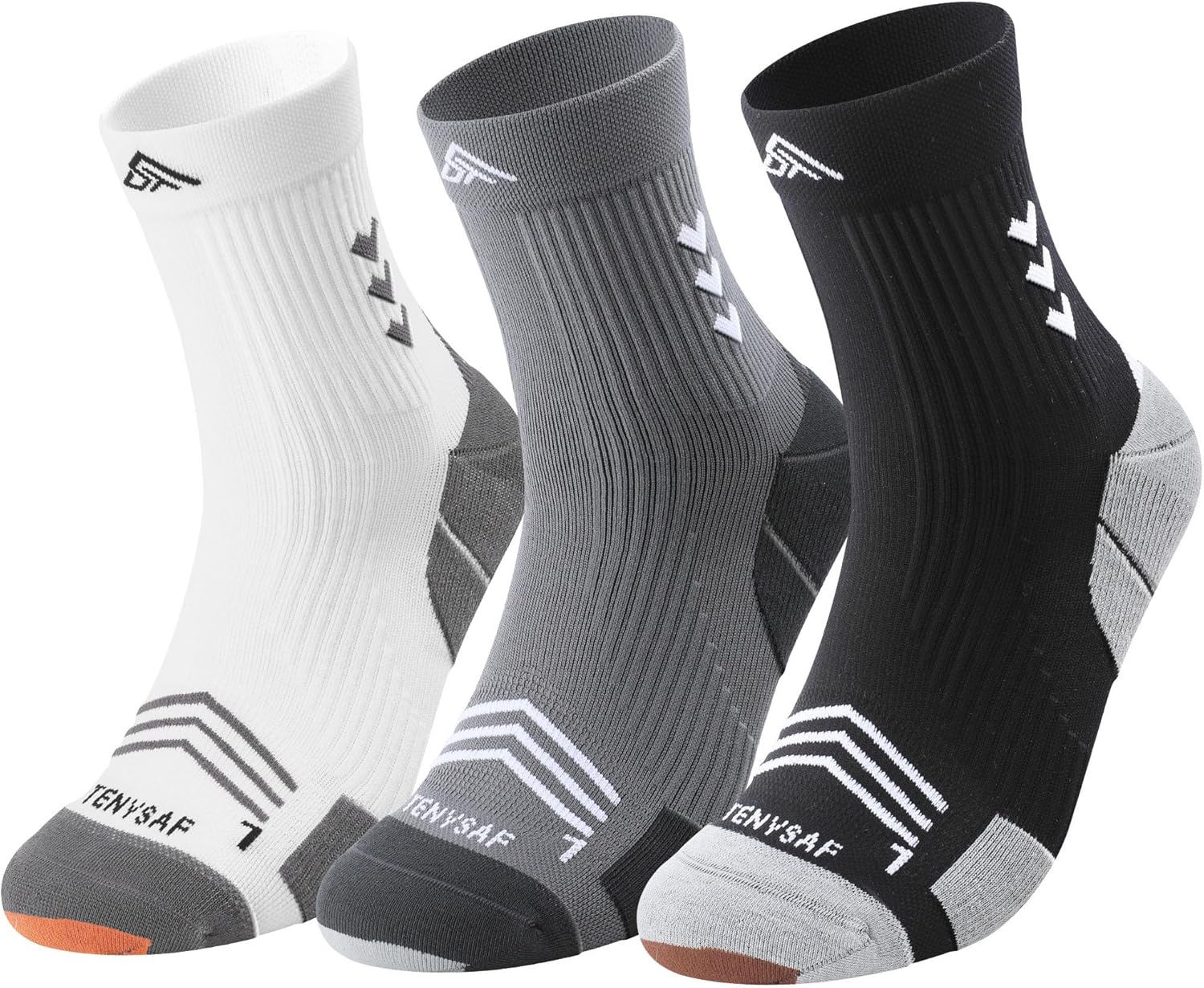 Thumbnail 6 de Lounwee Compression Sport Running Socks: Arch Support Crew Socks for Running, Hiking, Cycling and More
