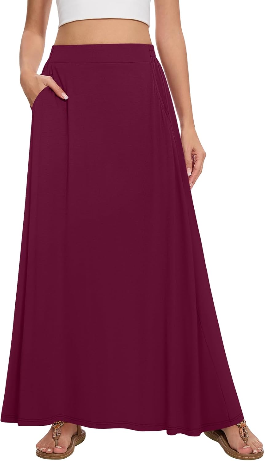 Thumbnail 4 de Leafsay Womens Maxi A-line Long Skirt with Pockets