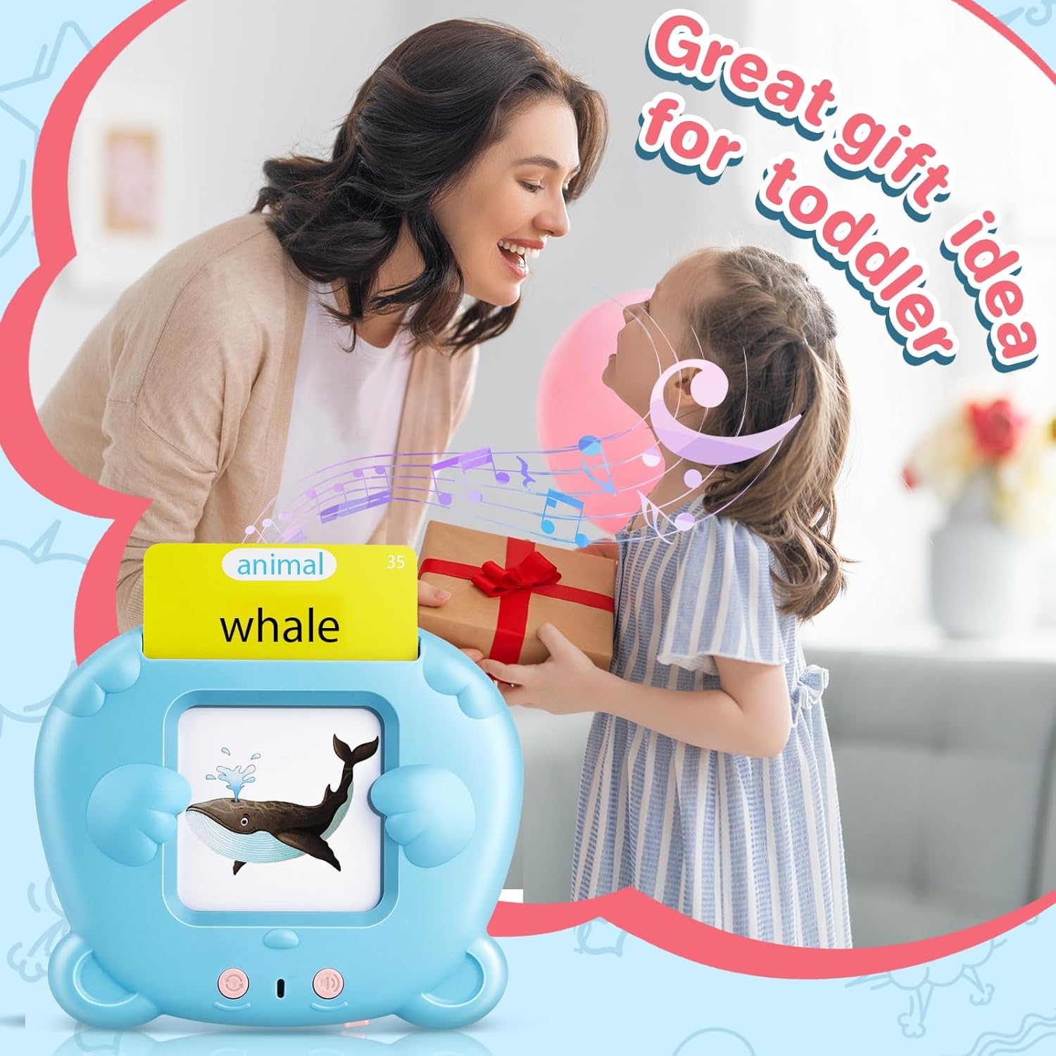 Thumbnail 5 de AHJ 510 Parole Schede Talking Flash Cards: set bilingue italiano-inglese per bambini (Blu)