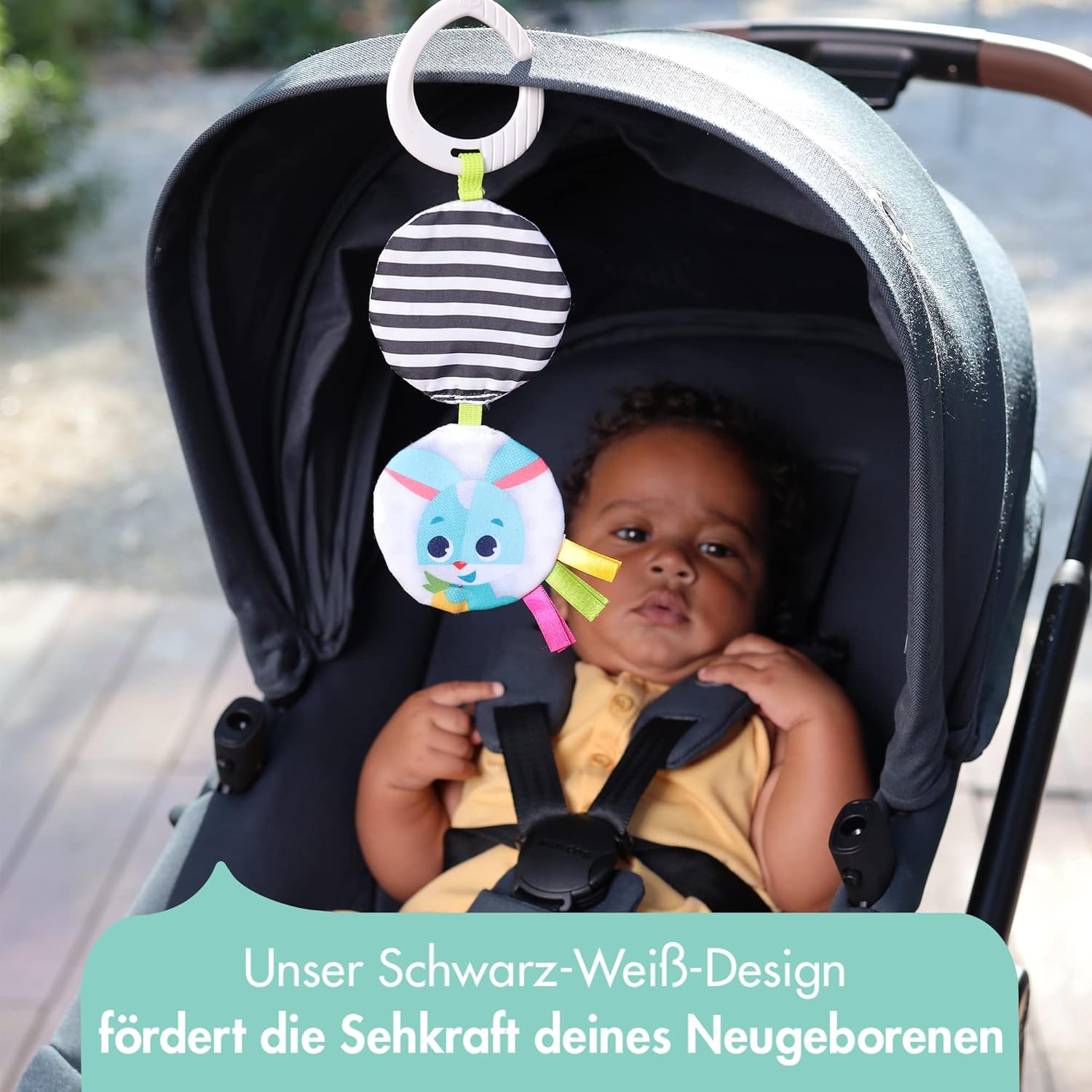 Detalle de Tiny Love Magical Tales Black & White Geschenkset – Baby-Geschenkset mit Entwicklungsspielzeug (0m+)